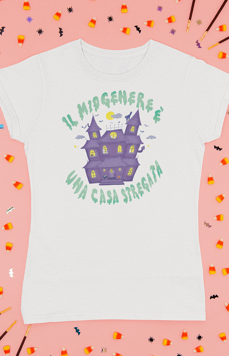 My gender is a haunted house - T-shirt unisex bio