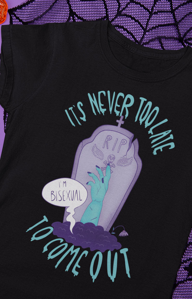 Never too late - T-shirt unisex bio