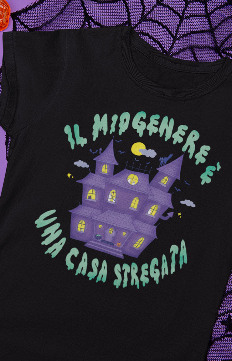 My gender is a haunted house - T-shirt unisex bio