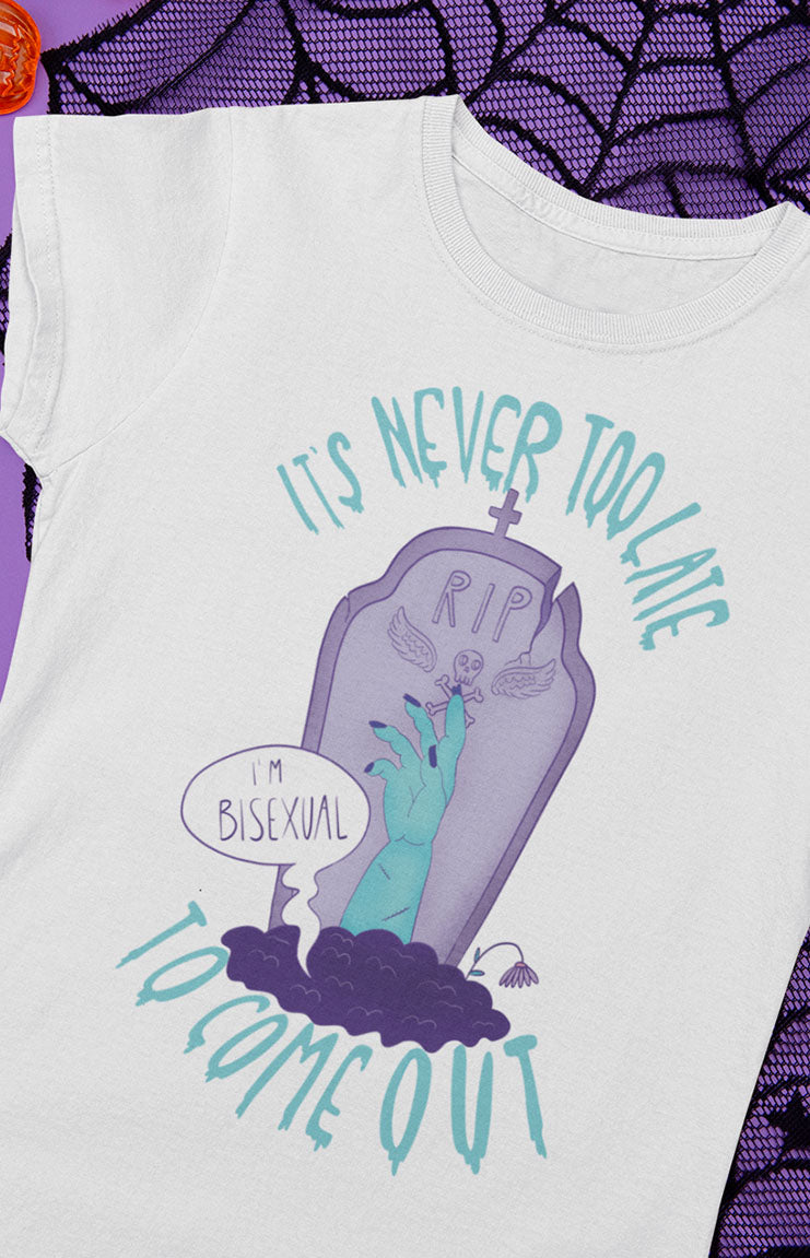 Never too late - T-shirt unisex bio