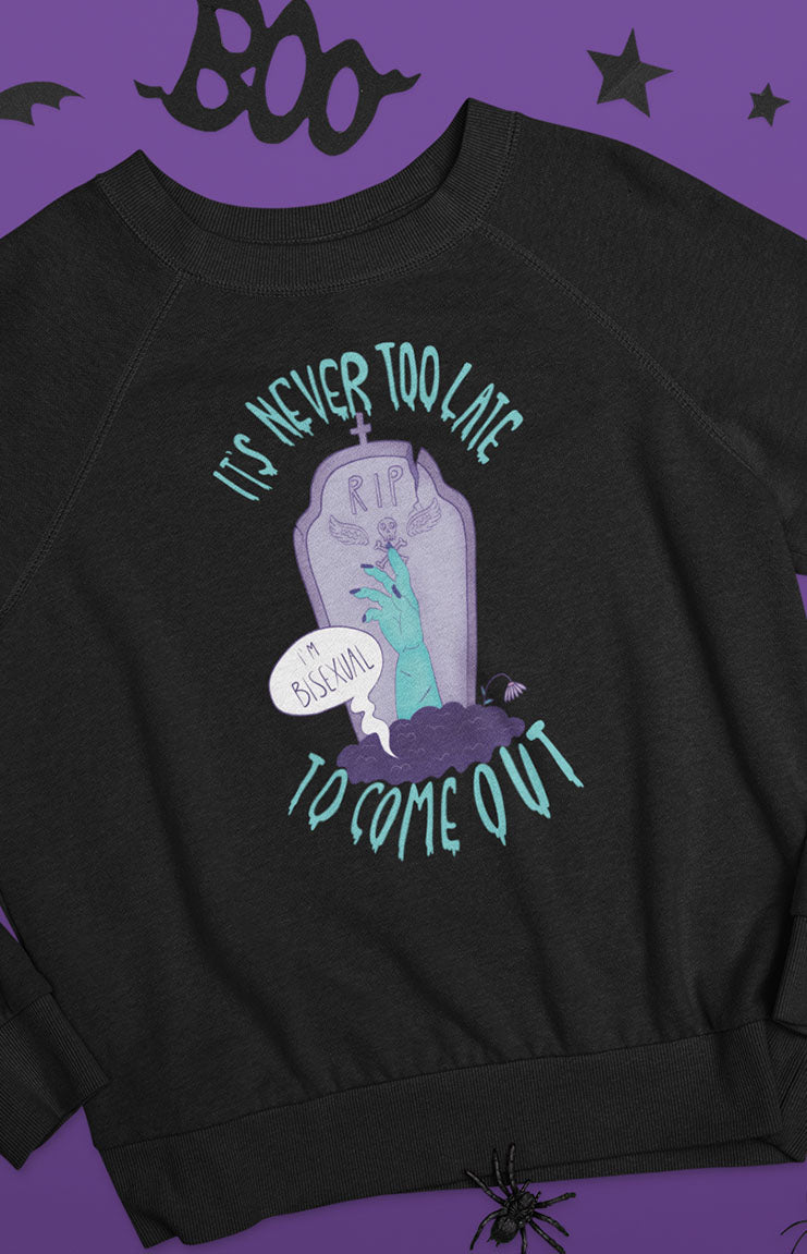 Felpa unisex a girocollo - Never too late