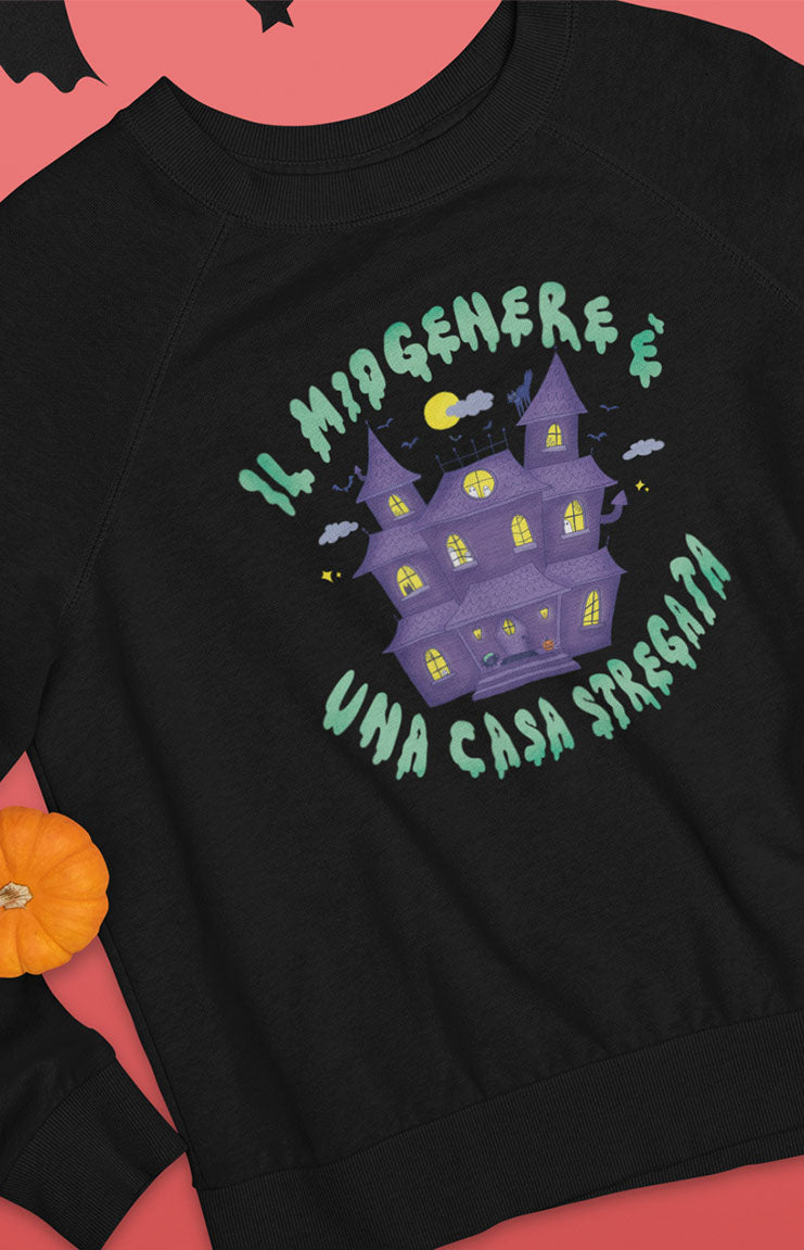 Felpa unisex a girocollo - My gender is a haunted house