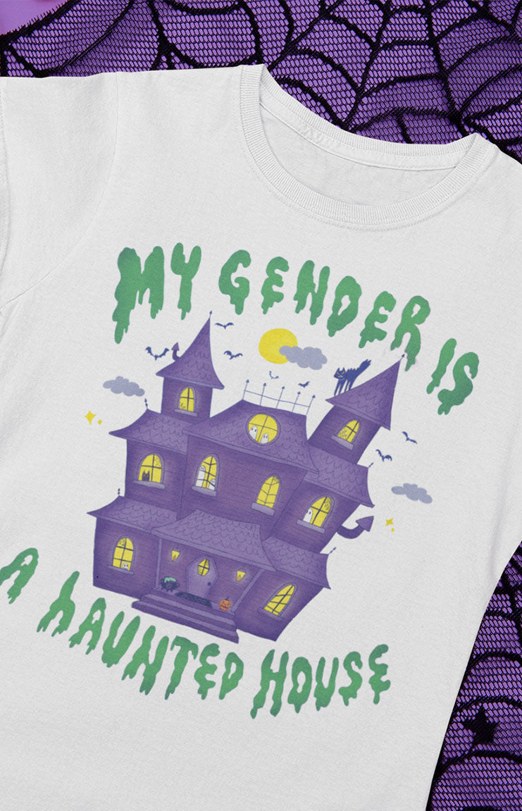 My gender is a haunted house - T-shirt unisex bio