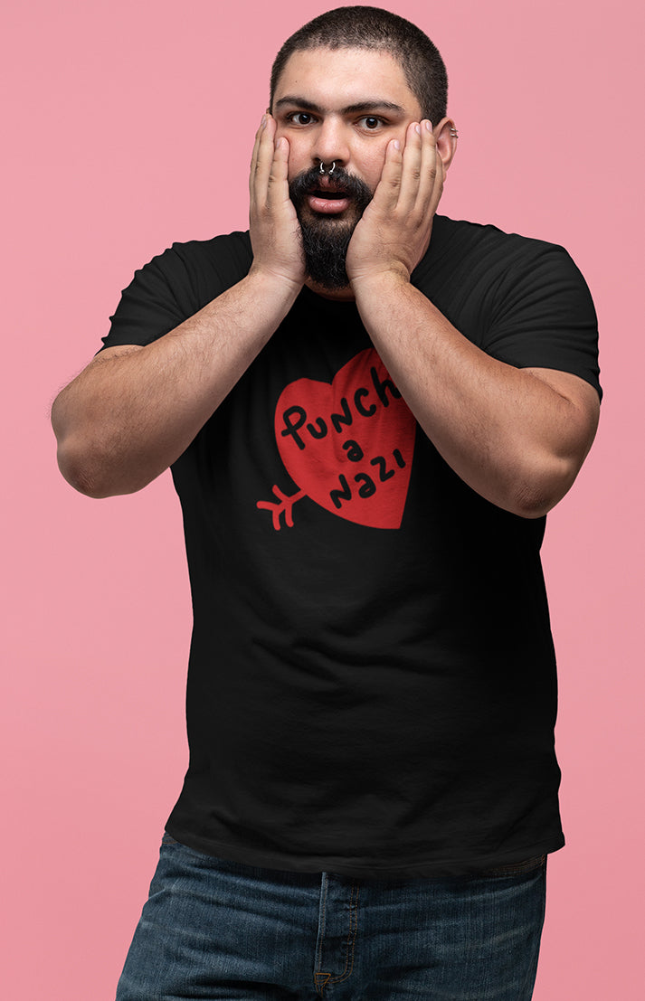 Punch a nazi - Organic unisex t-shirt