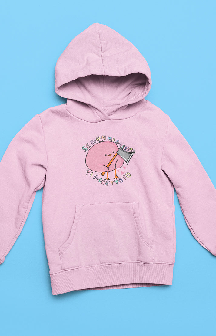 Felpa unisex con cappuccio - Ti accetto