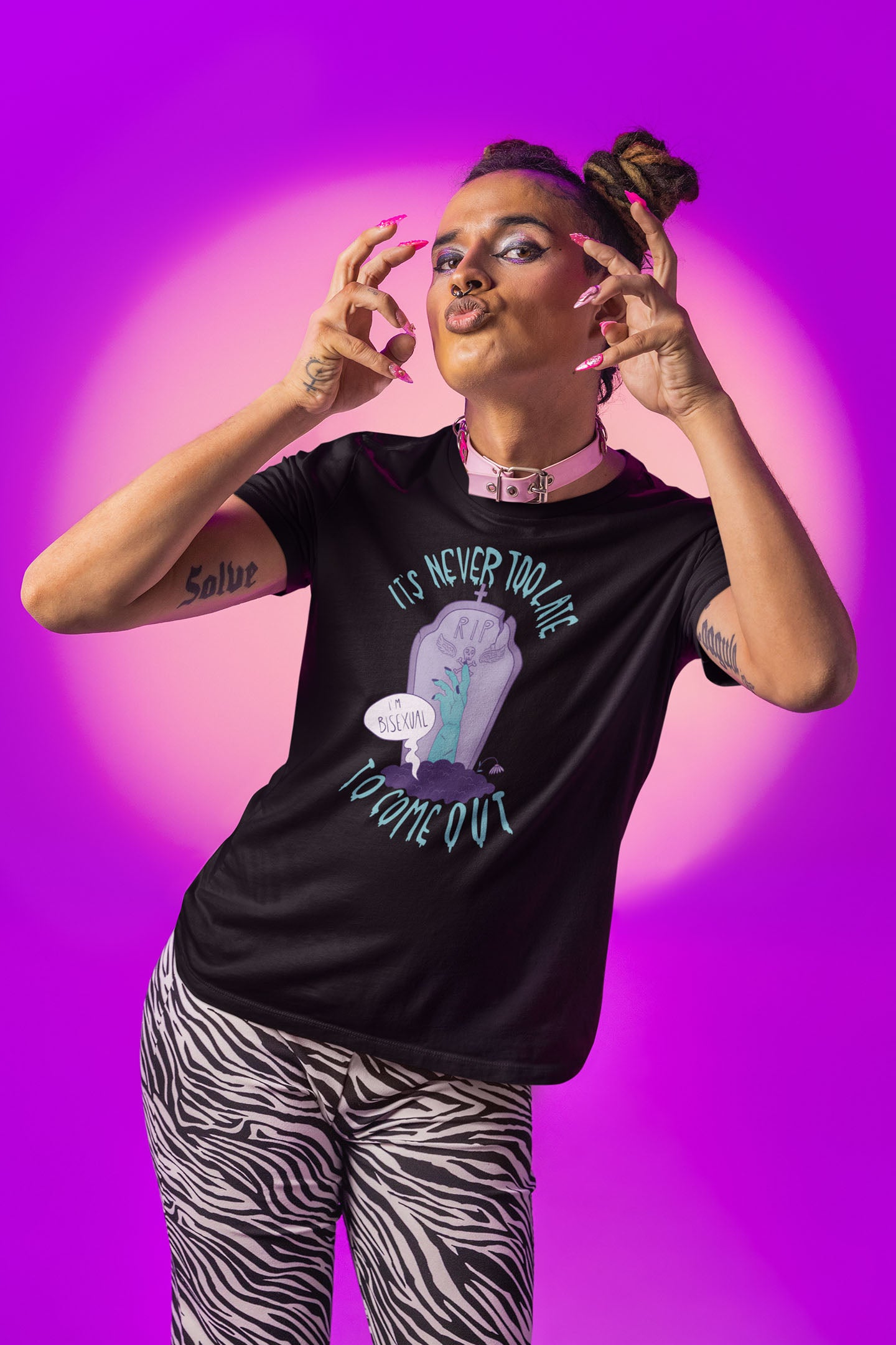 Never too late - T-shirt unisex bio