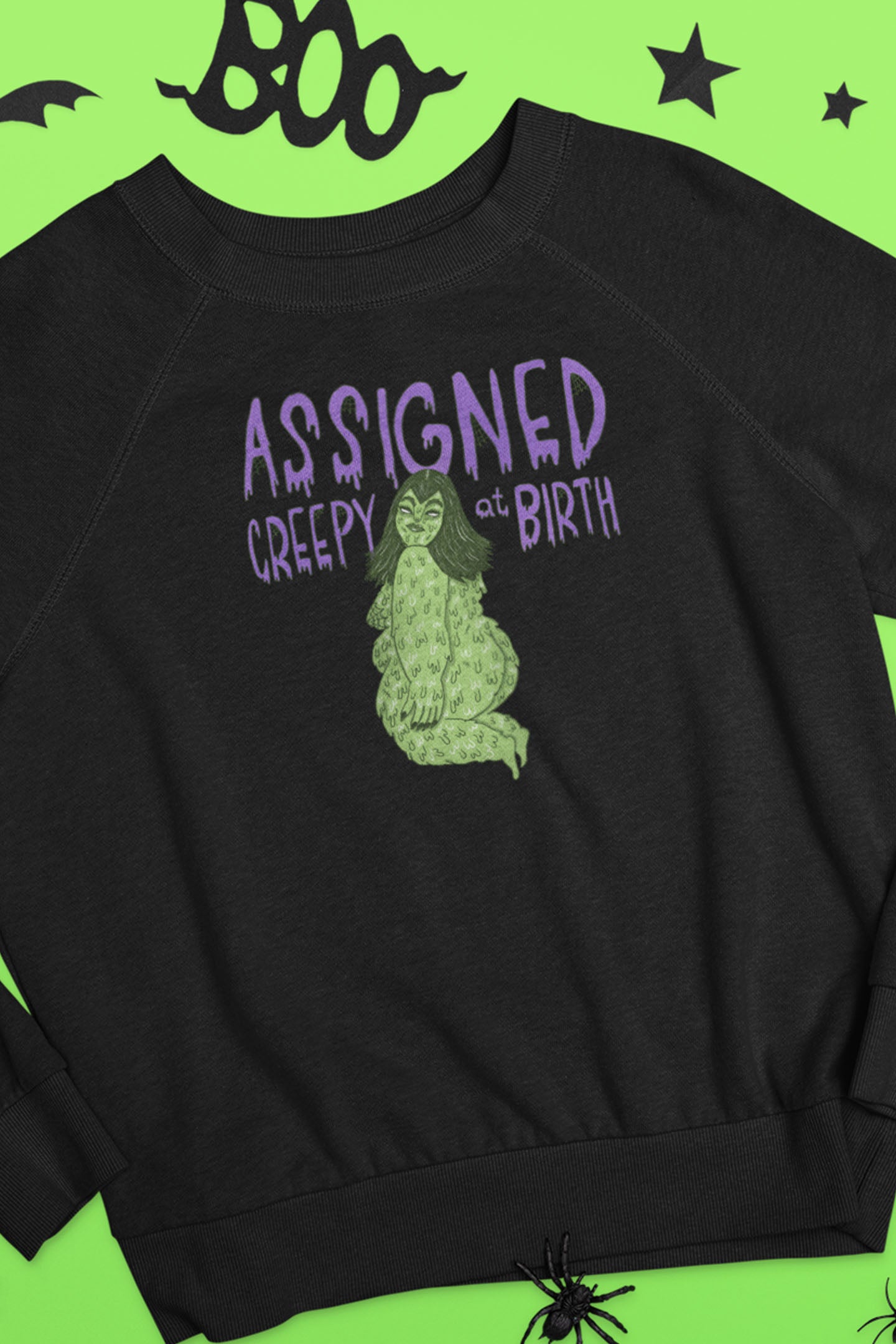 Felpa unisex a girocollo - Assigned creepy at birth