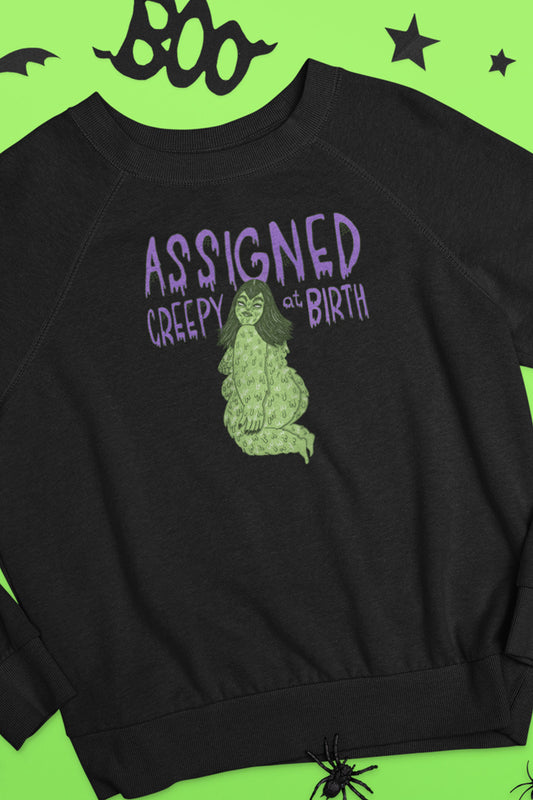 Felpa unisex a girocollo - Assigned creepy at birth