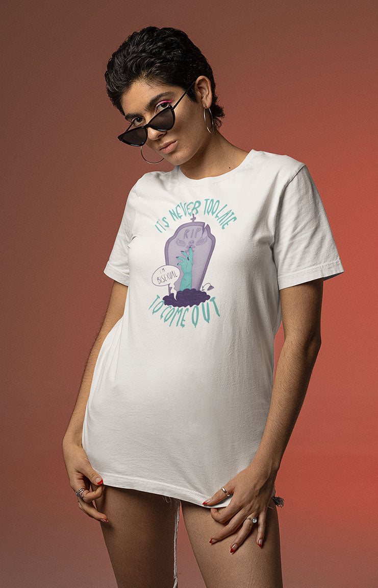 Never too late - T-shirt unisex bio