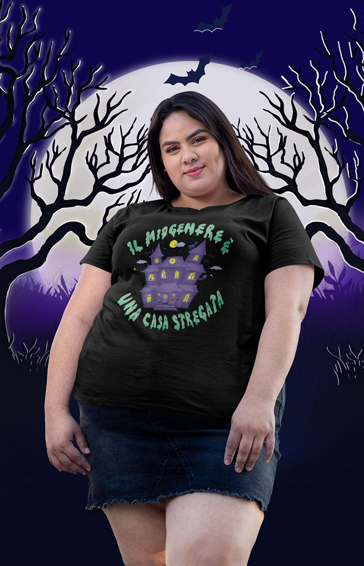 My gender is a haunted house - T-shirt unisex bio