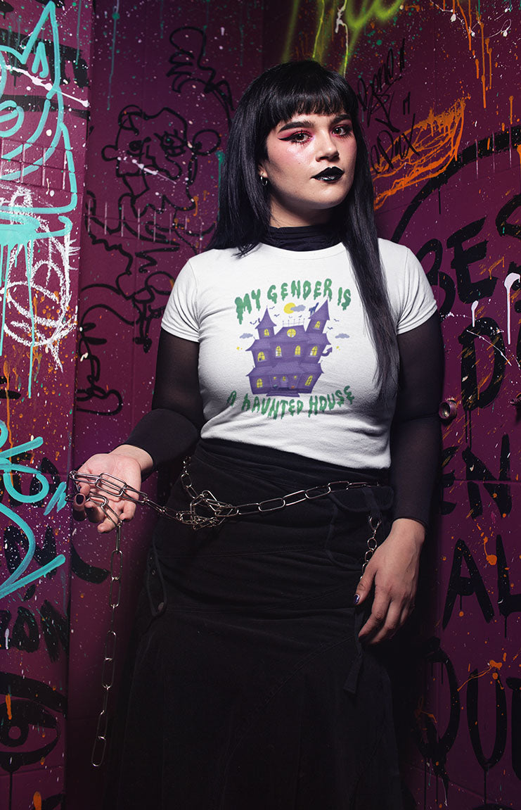 My gender is a haunted house - T-shirt unisex bio