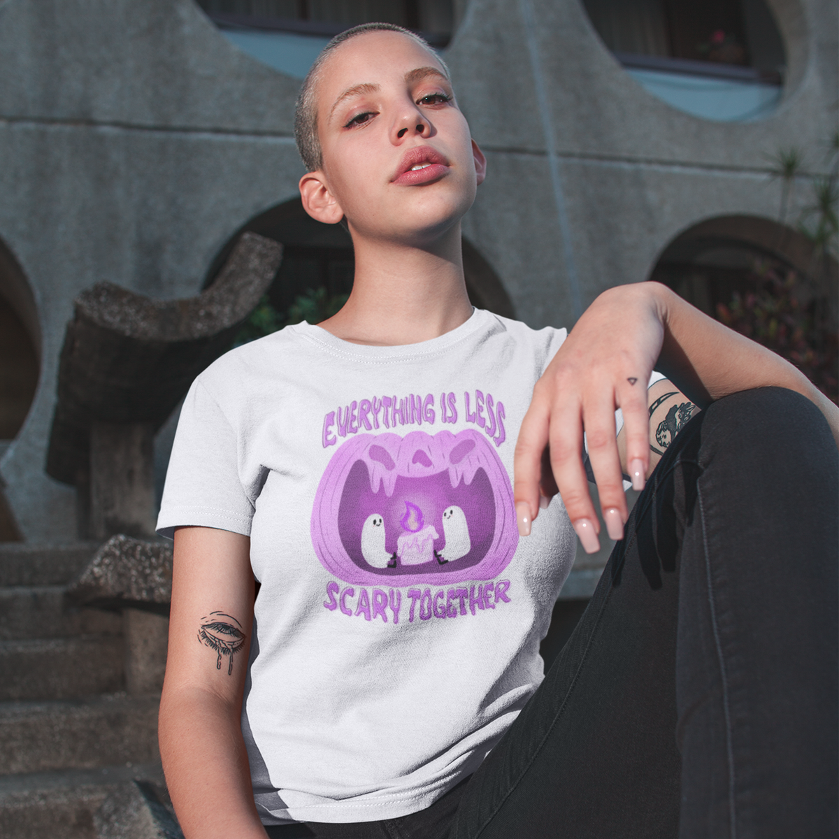 T-shirt unisex - Insieme è tutto meno spaventoso