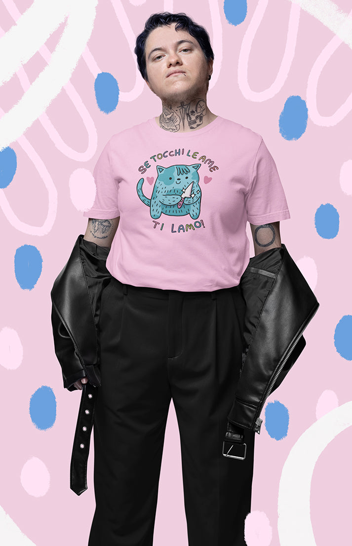 Se tocchi le ame ti lamo - T-shirt unisex in cotone biologico - Collezione Pride