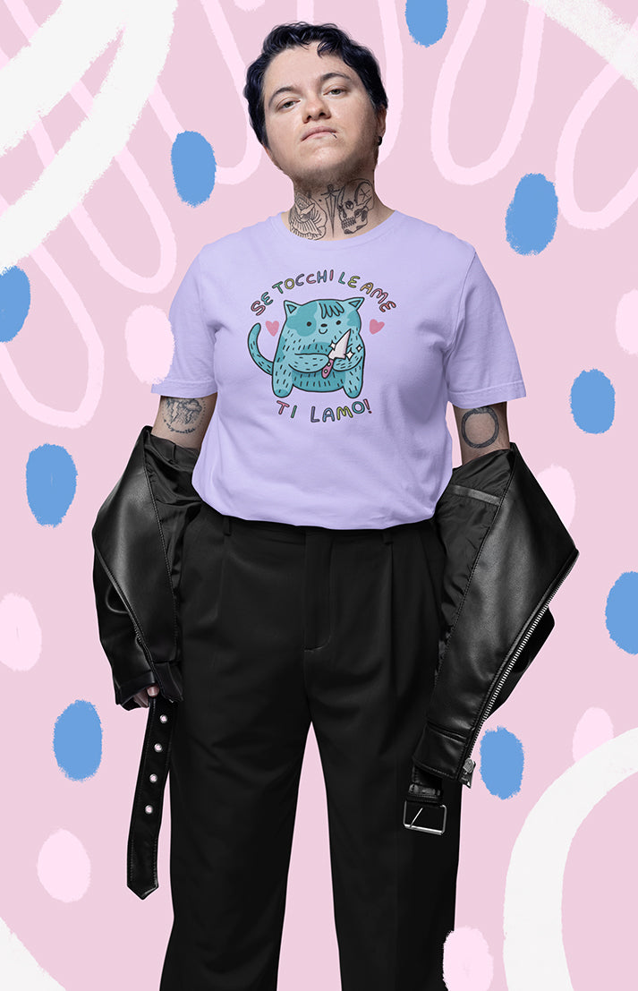 Se tocchi le ame ti lamo - T-shirt unisex in cotone biologico - Collezione Pride