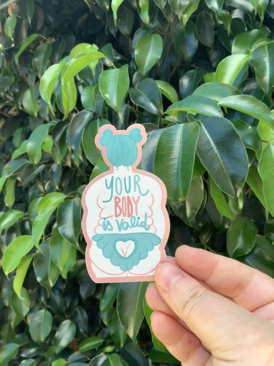 Your body is valid - adesivo