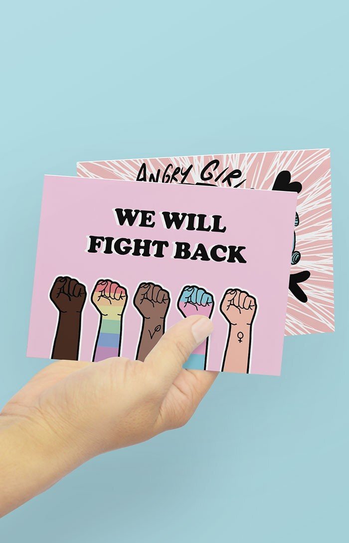 Illustrated postcards