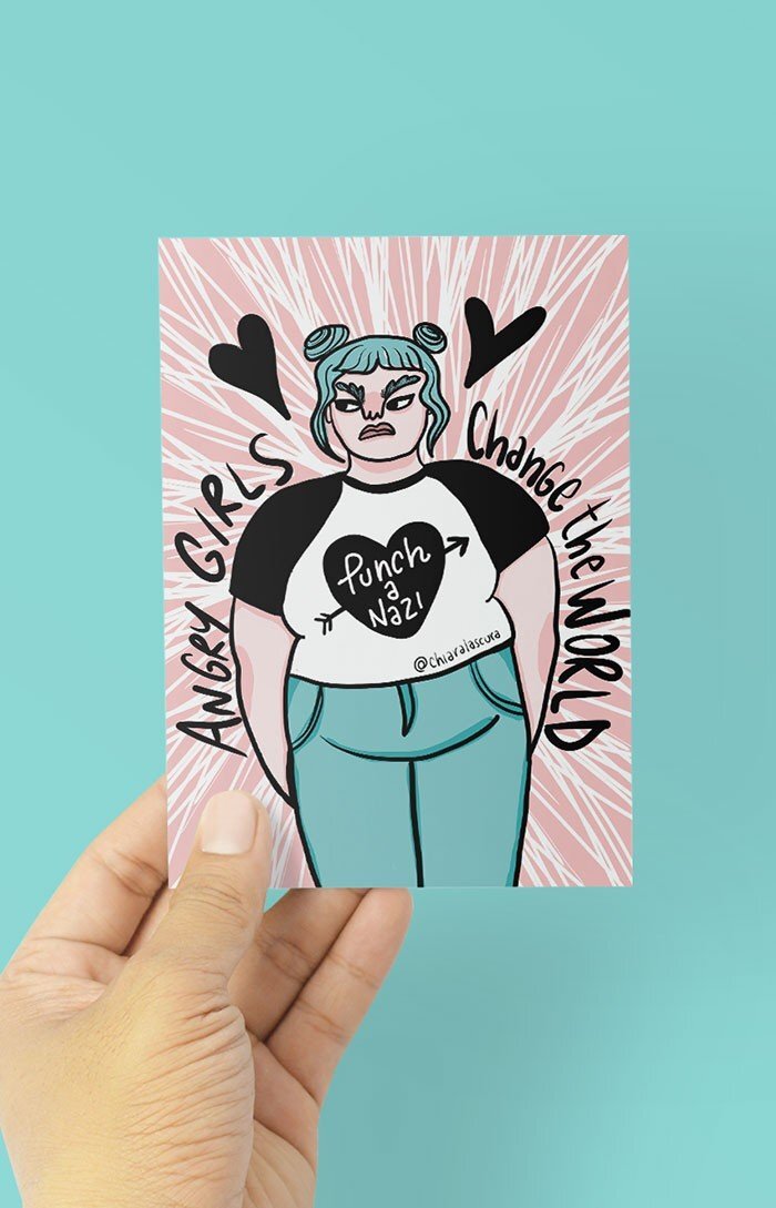 Illustrated postcards