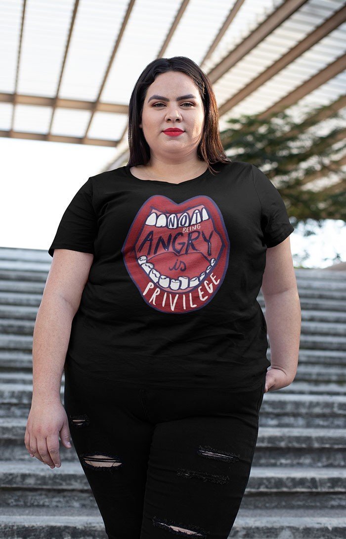 Not being angry is privilege - Organic unisex t-shirt
