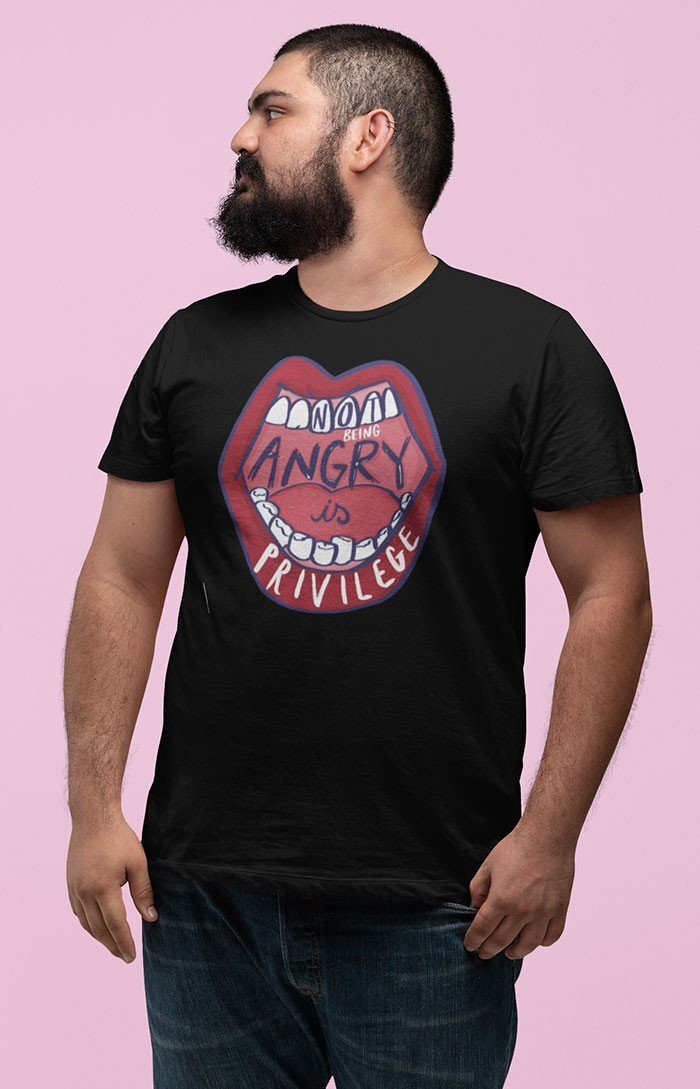 Not being angry is privilege - Organic unisex t-shirt