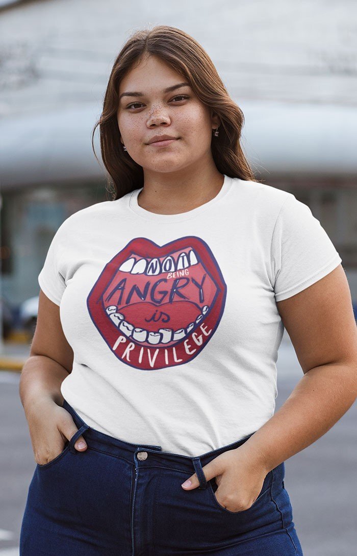 Not being angry is privilege - Organic unisex t-shirt