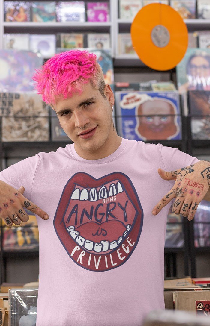 Not being angry is privilege - Organic unisex t-shirt