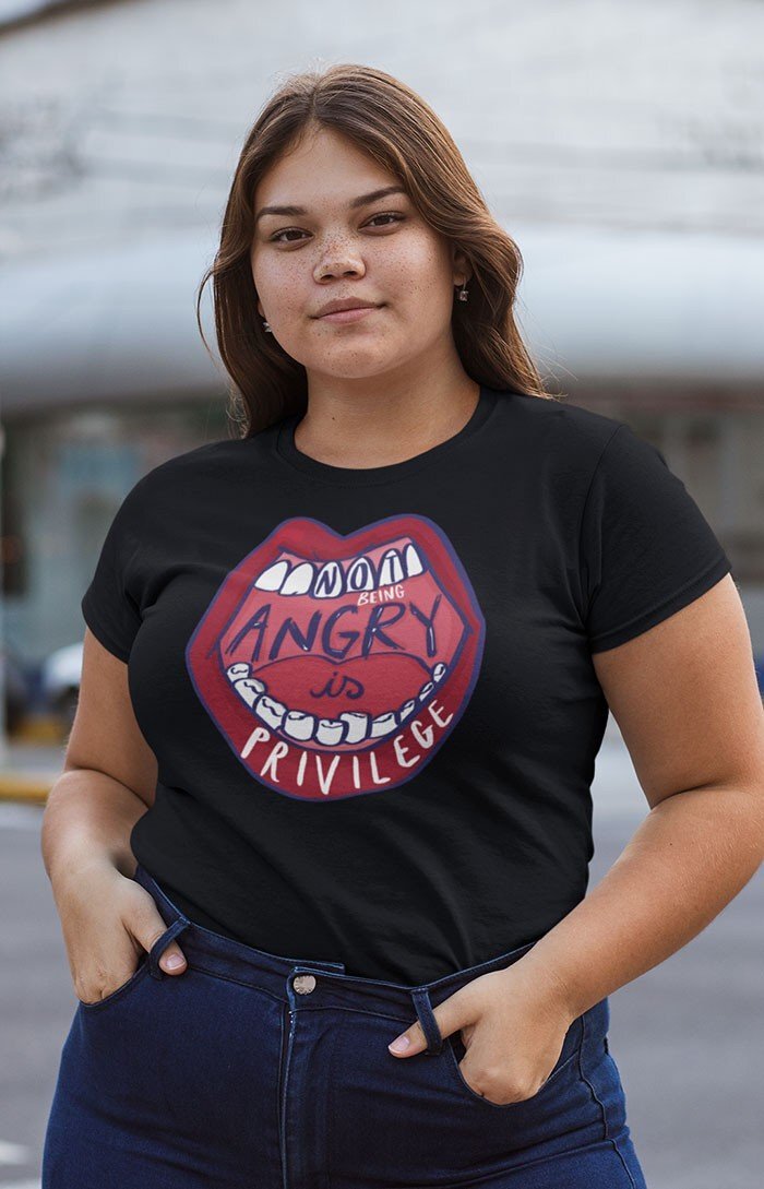 Not being angry is privilege - Organic unisex t-shirt