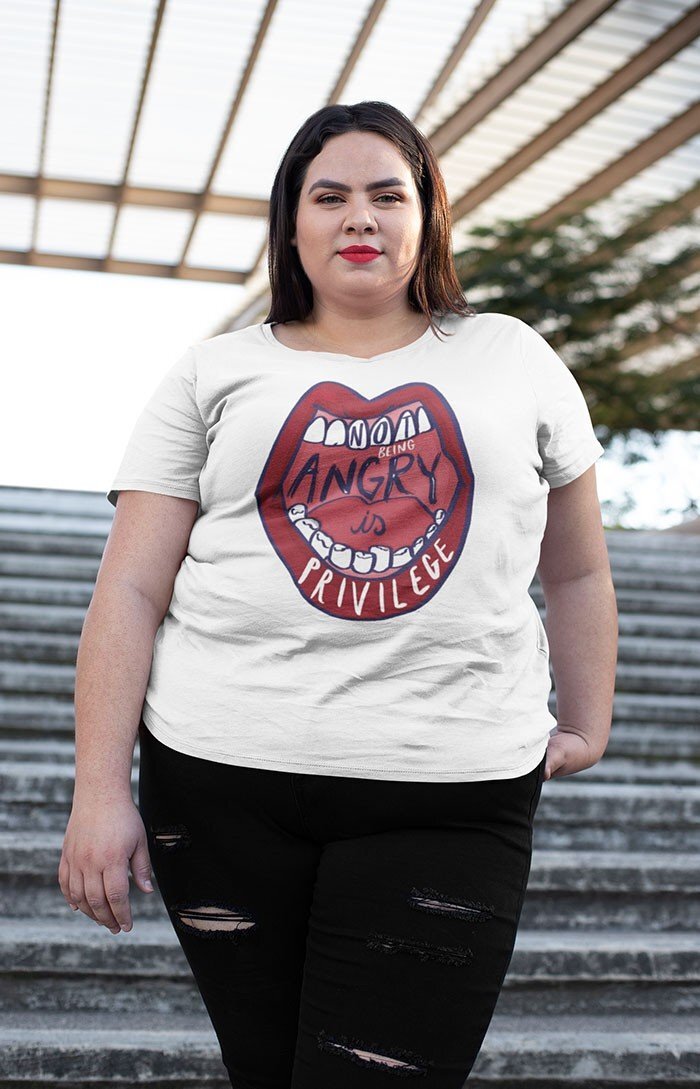 Not being angry is privilege - Organic unisex t-shirt