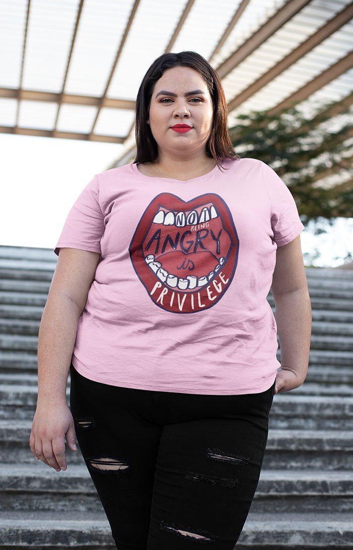 Not being angry is privilege - Organic unisex t-shirt
