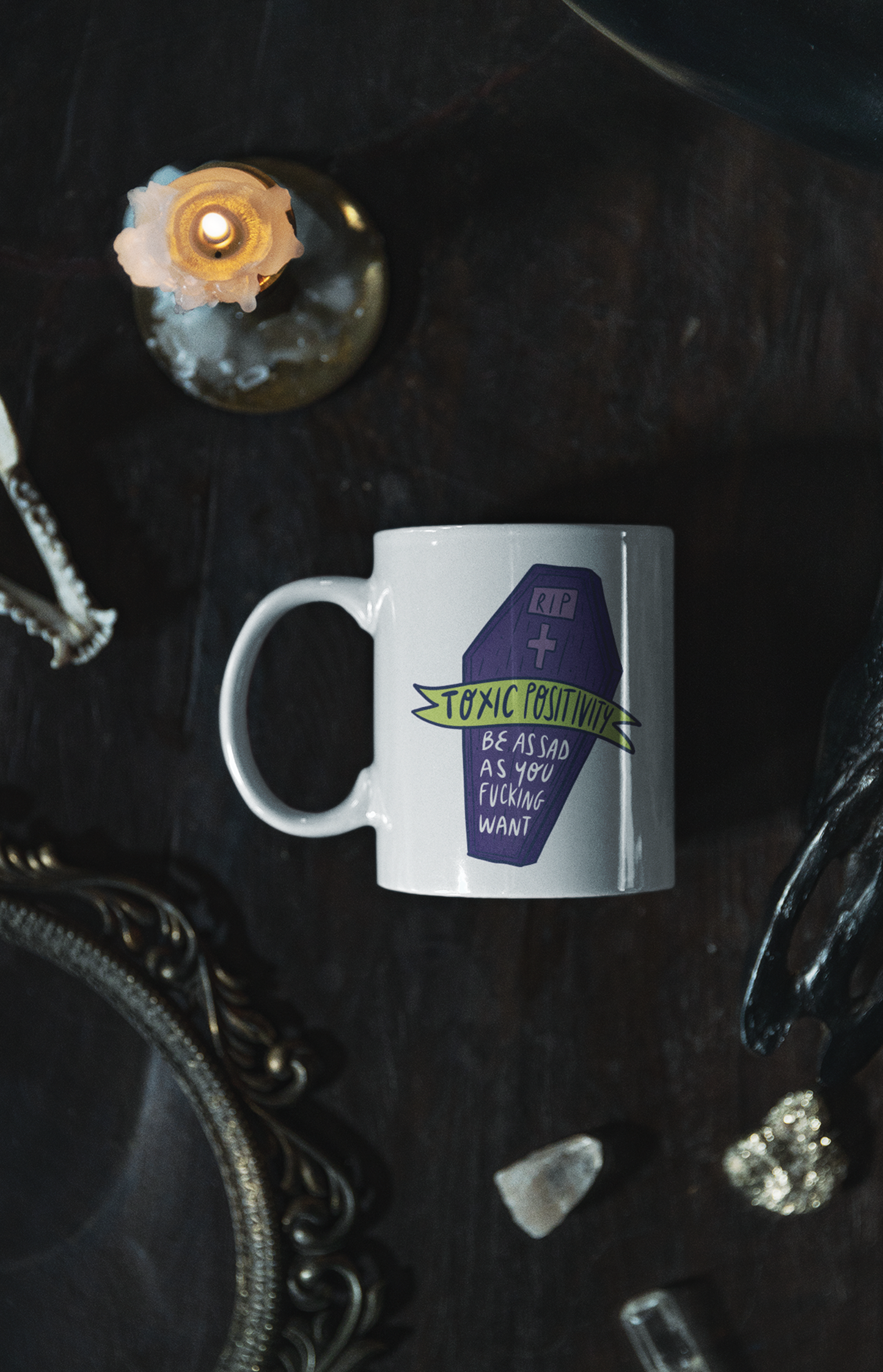 Tazza in ceramica - RIP positività tossica