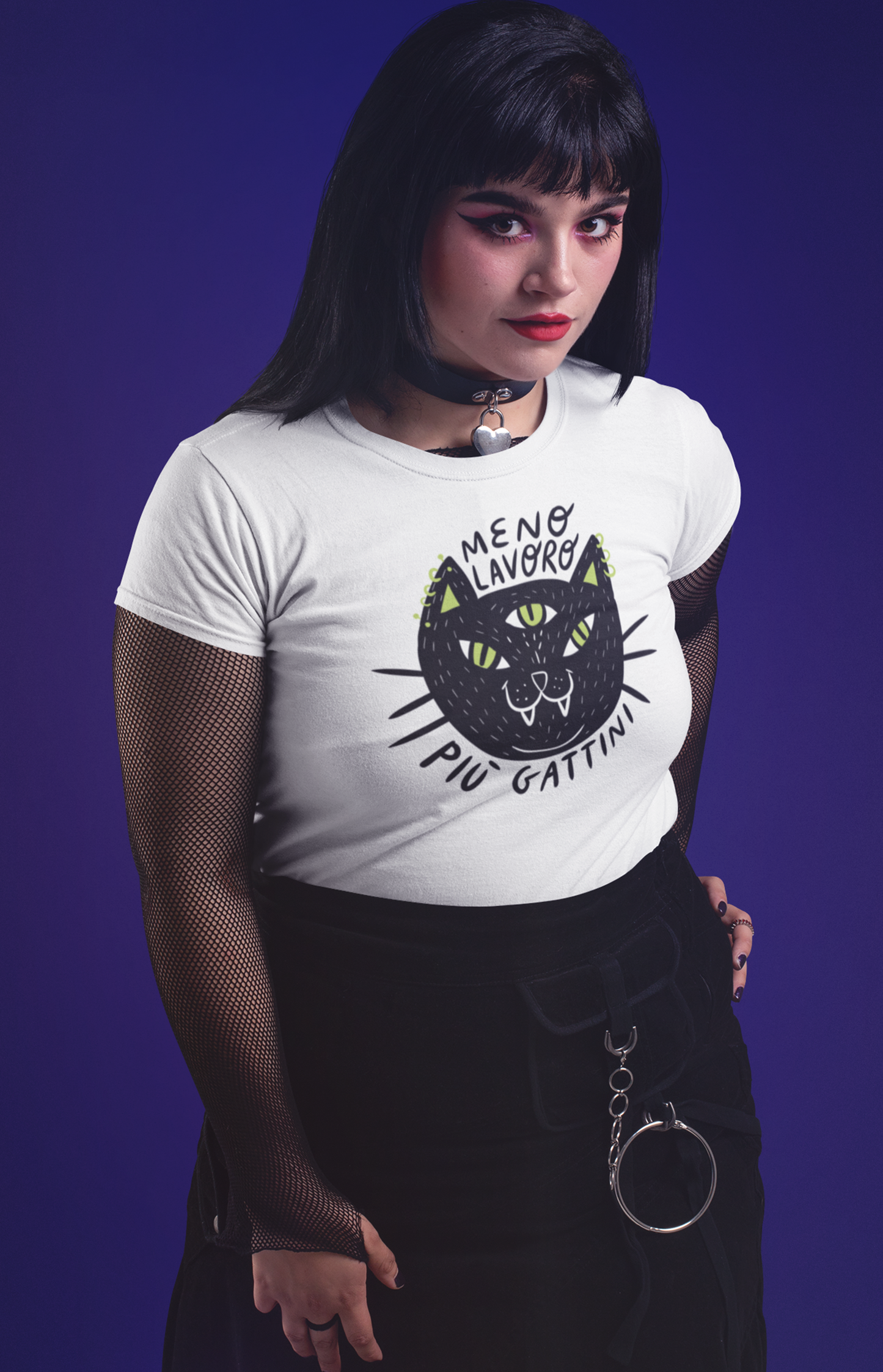 Less work more cats - Organic unisex t-shirt