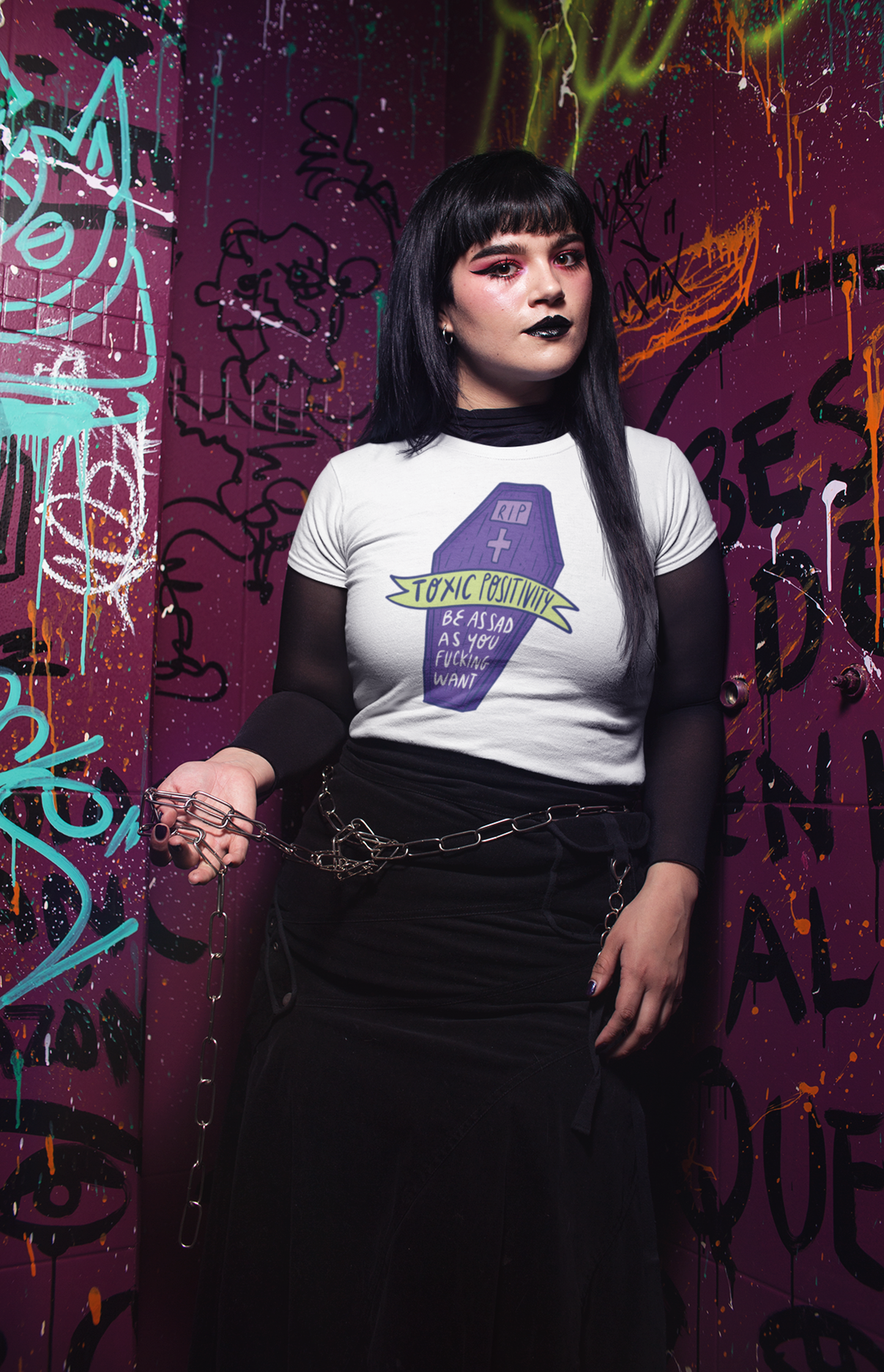 RIP positività tossica - T-shirt unisex in cotone biologico