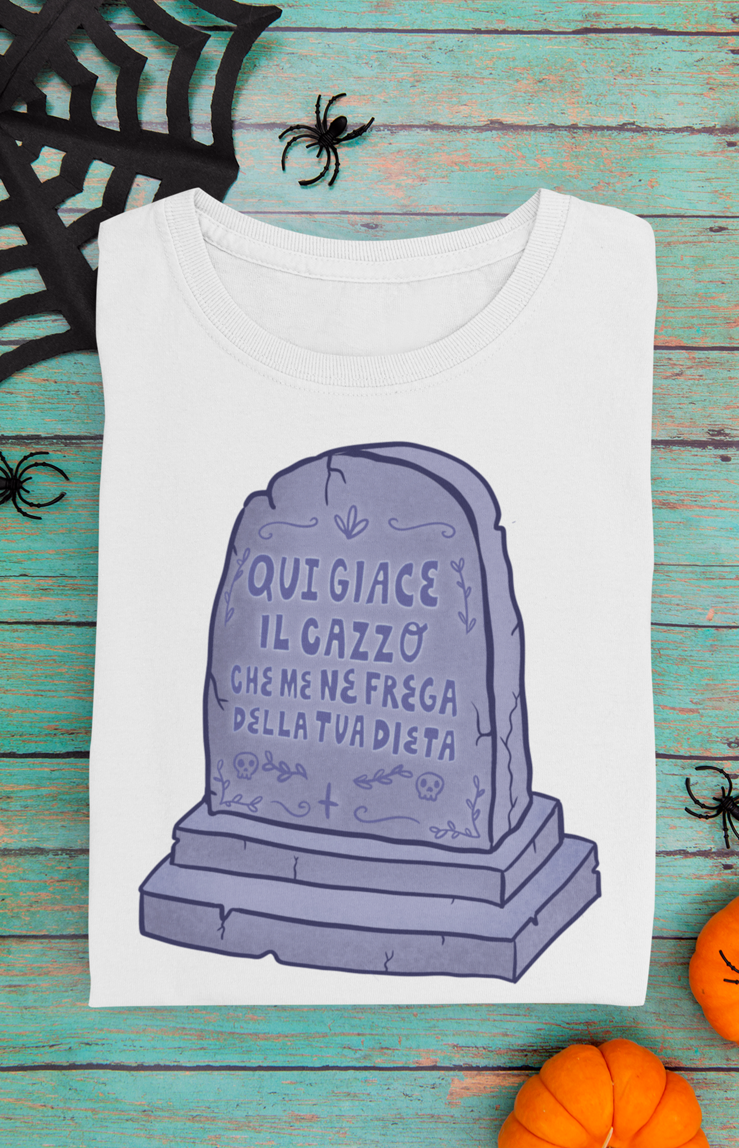 Qui giace - T-shirt unisex in cotone biologico