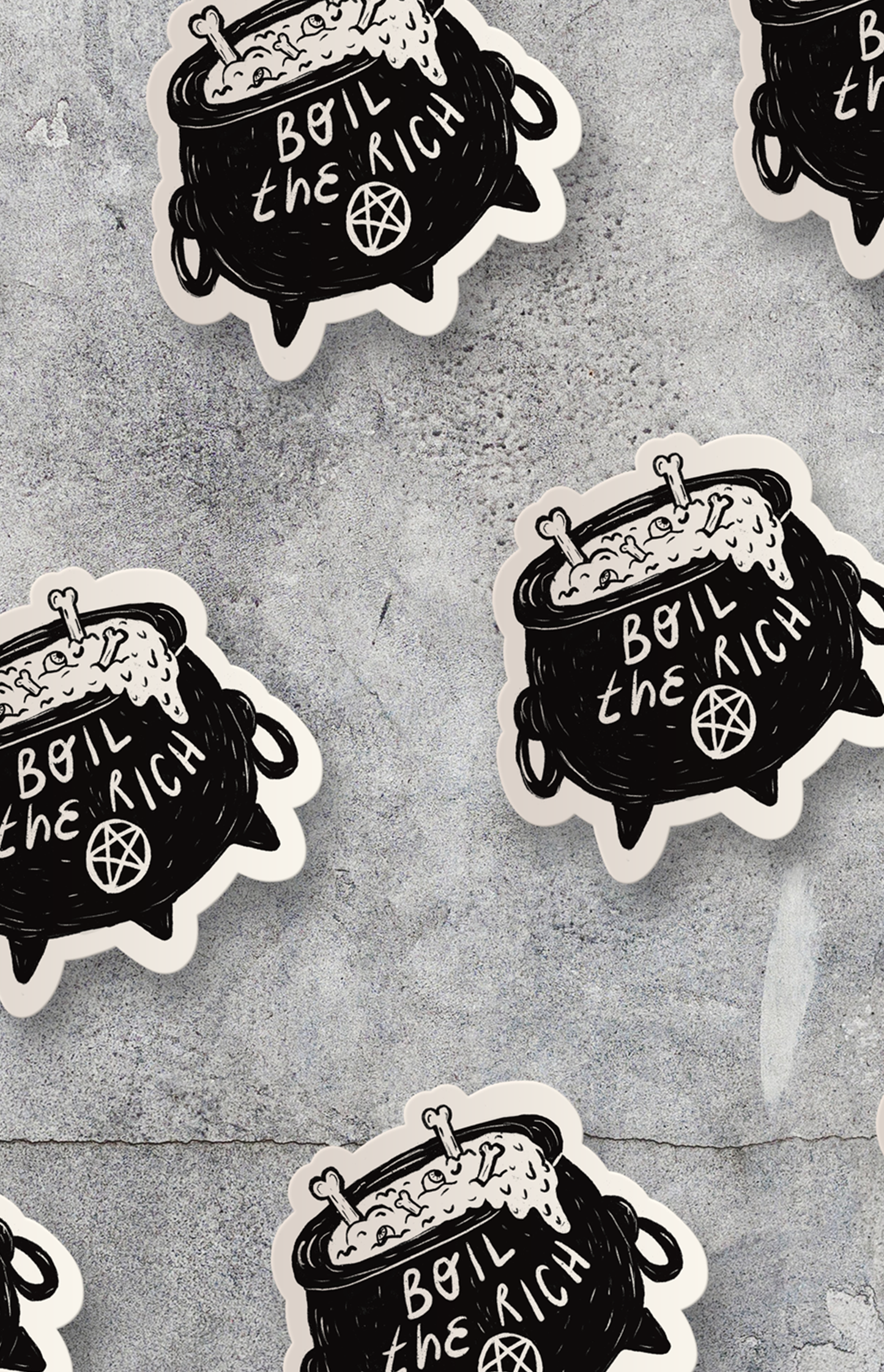 Boil the rich - sticker