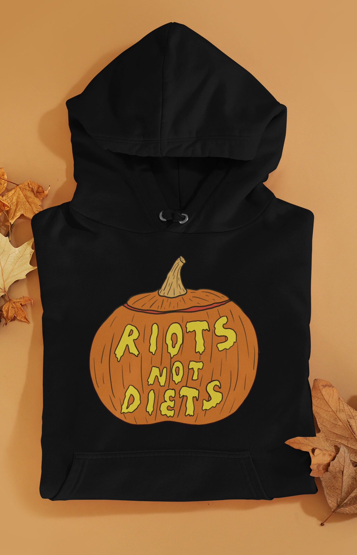 Unisex hooded sweatshirt - Riots not diets