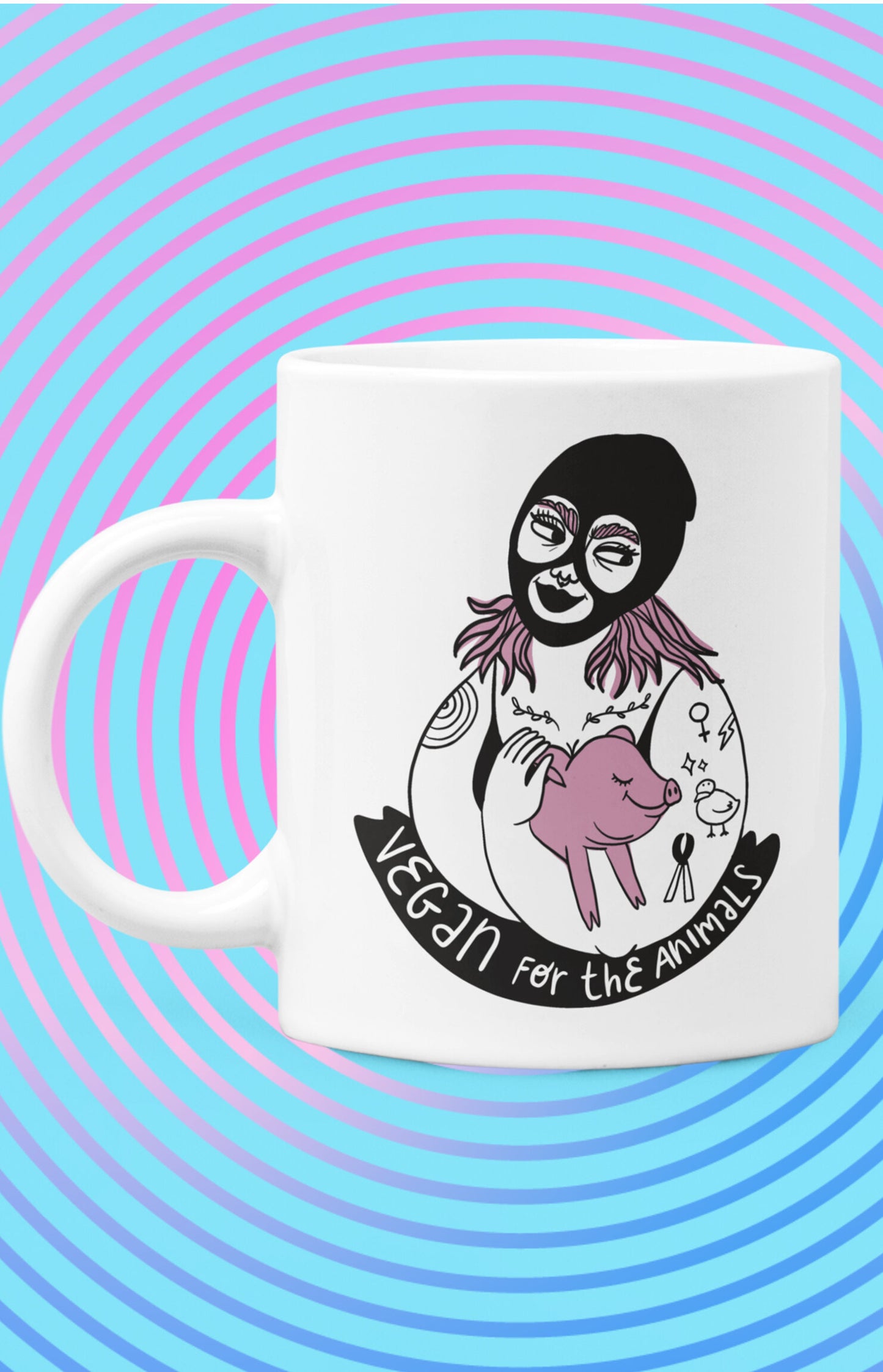 Ceramic mug - Vegan for the animals