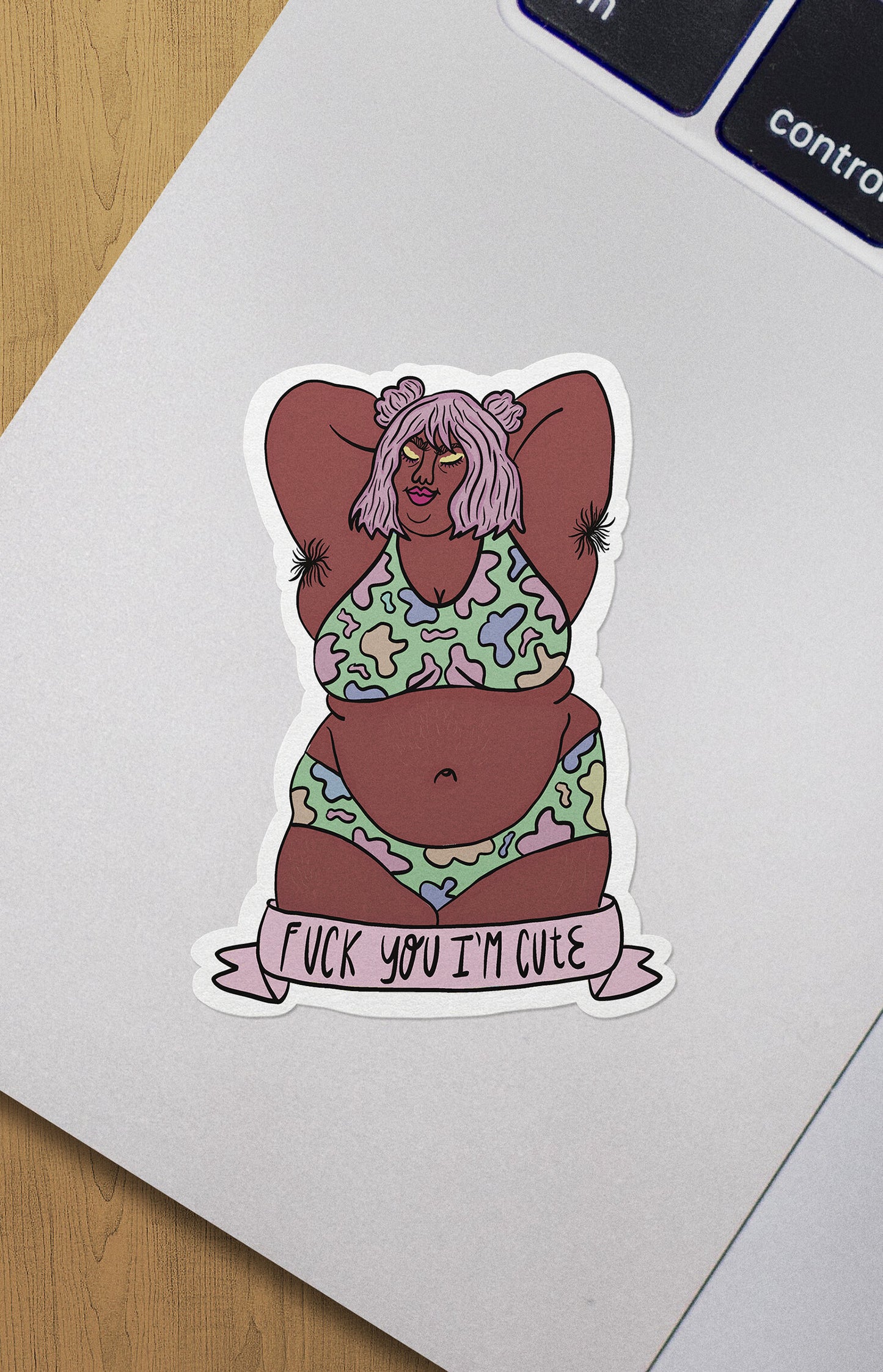 Cute bob hair - sticker