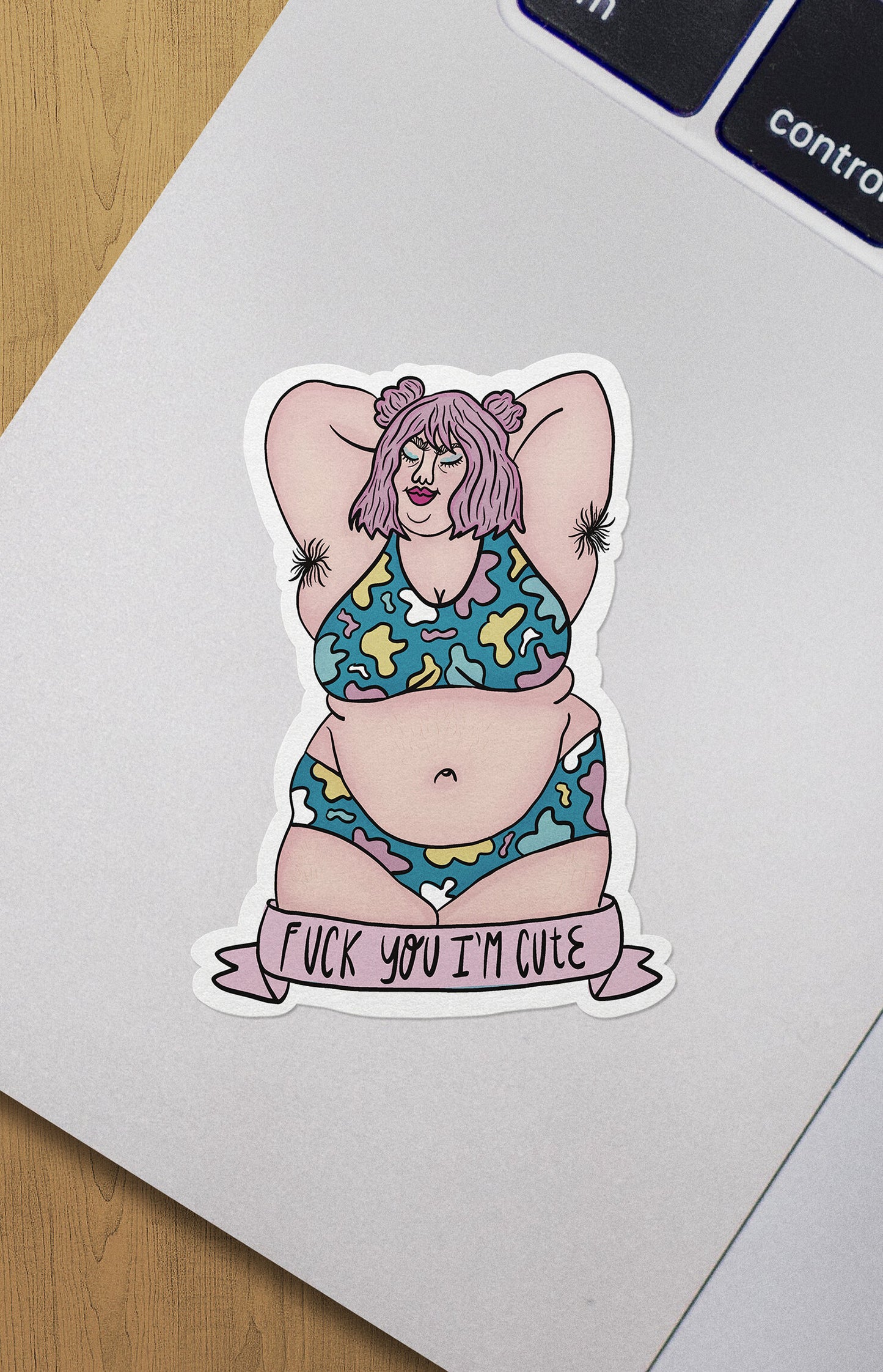 Cute bob hair - sticker