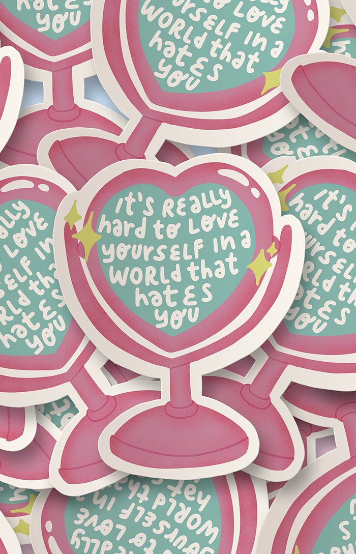 Loving yourself - adesivo