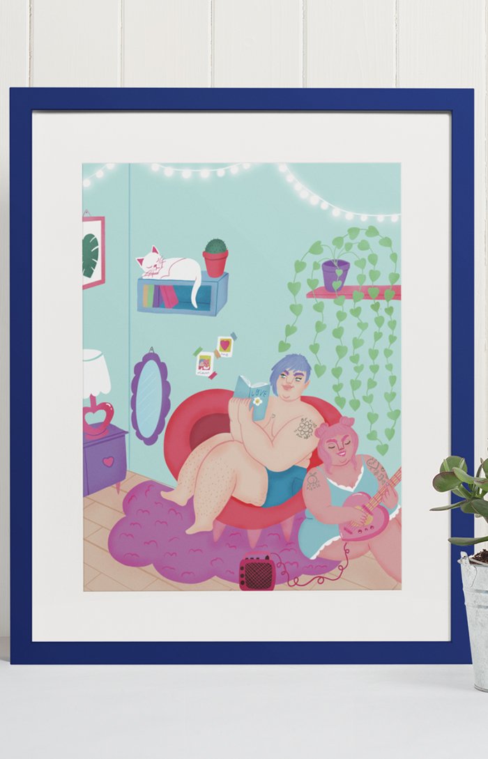 Art print - Chilling together