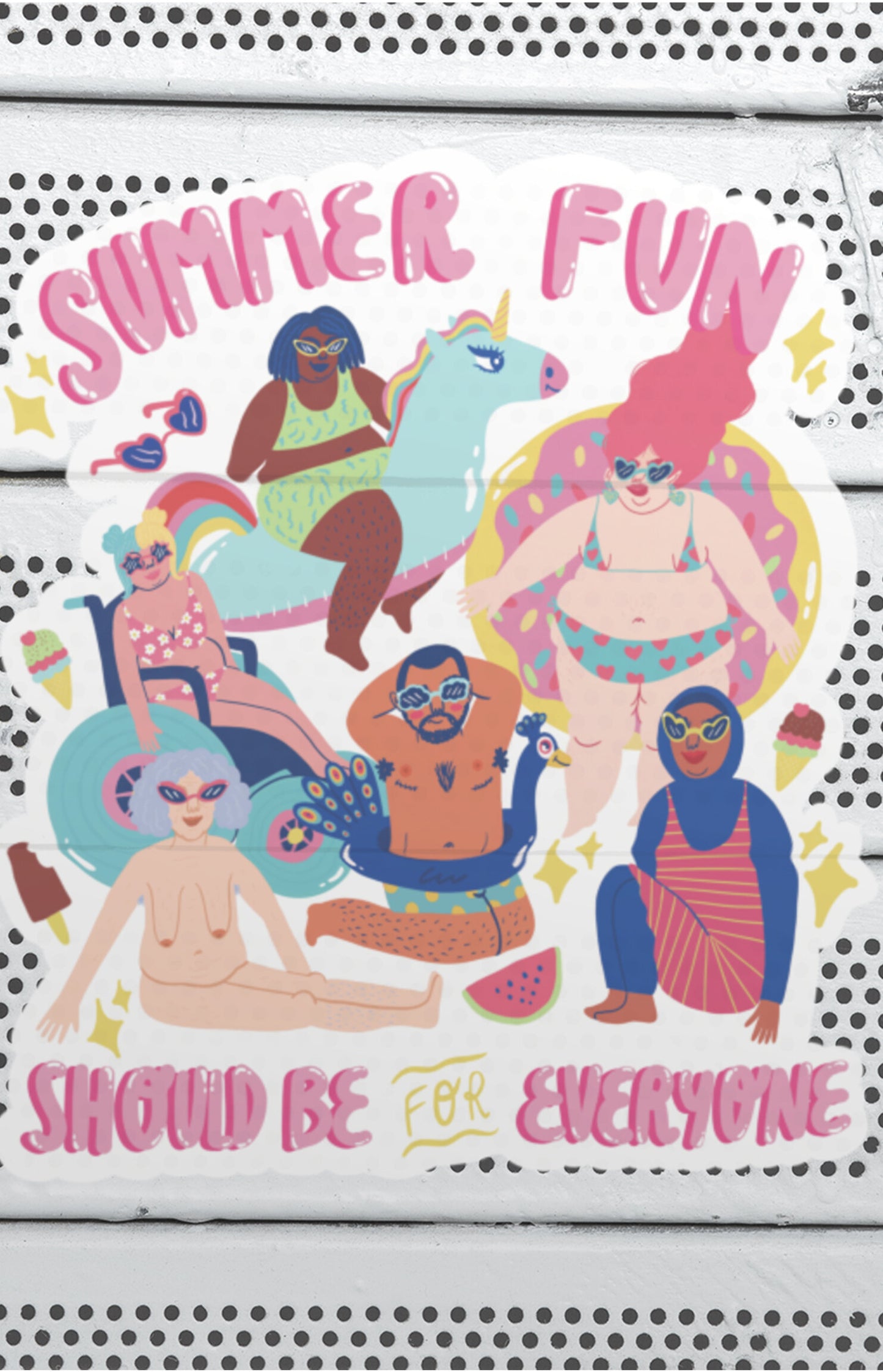 Summer fun - sticker