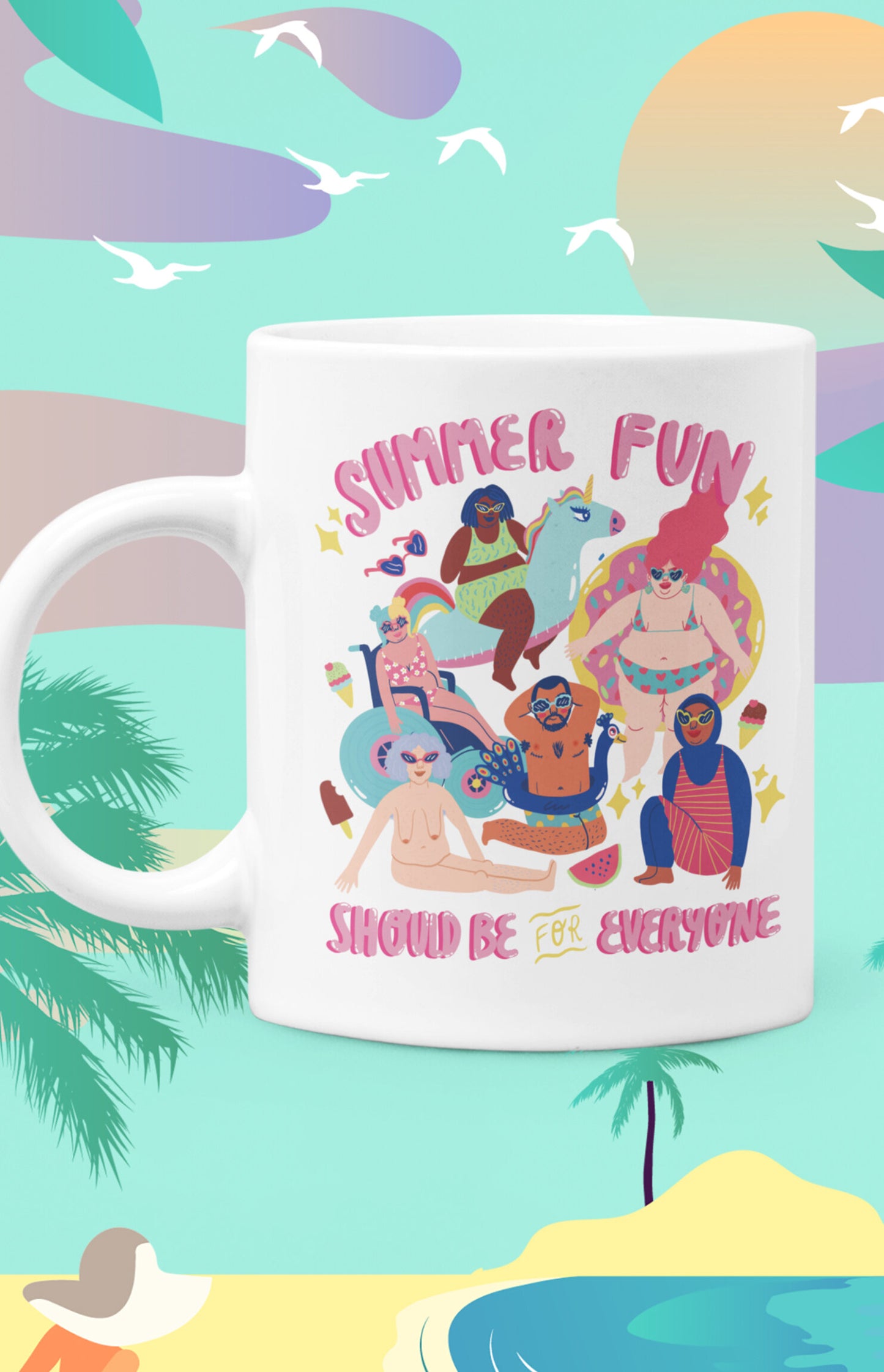 Ceramic mug - Summer fun