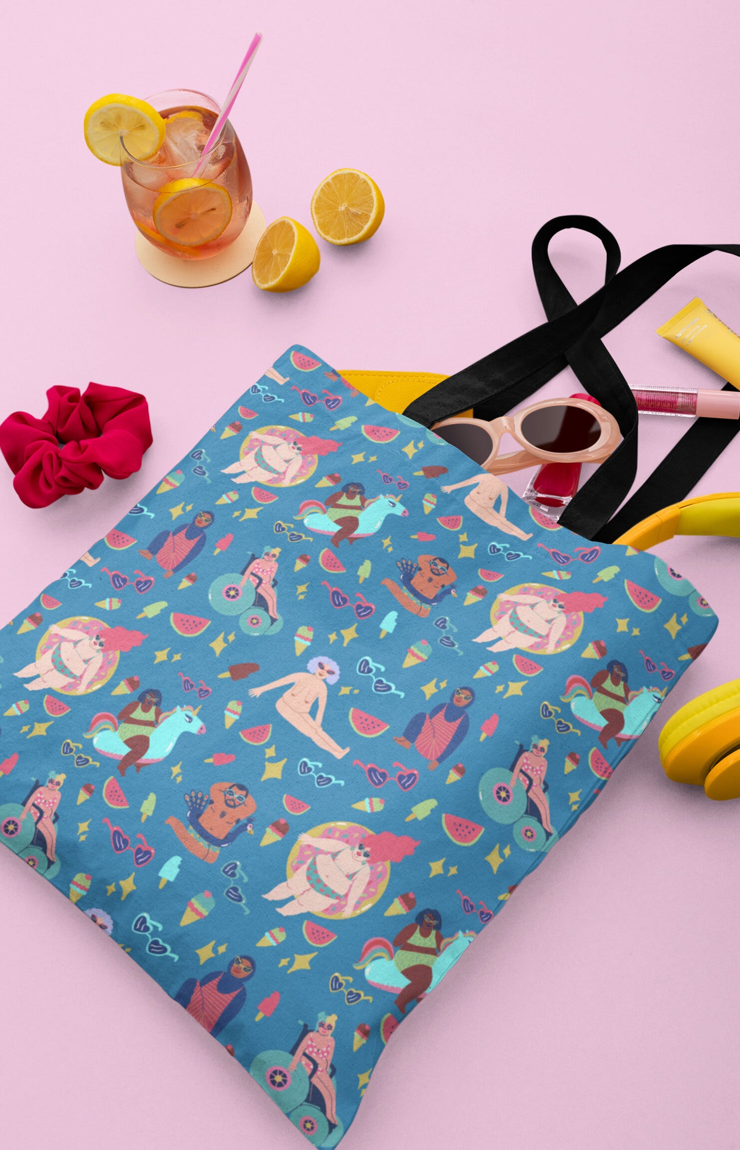 Tote bag con stampa all over - Summer fun