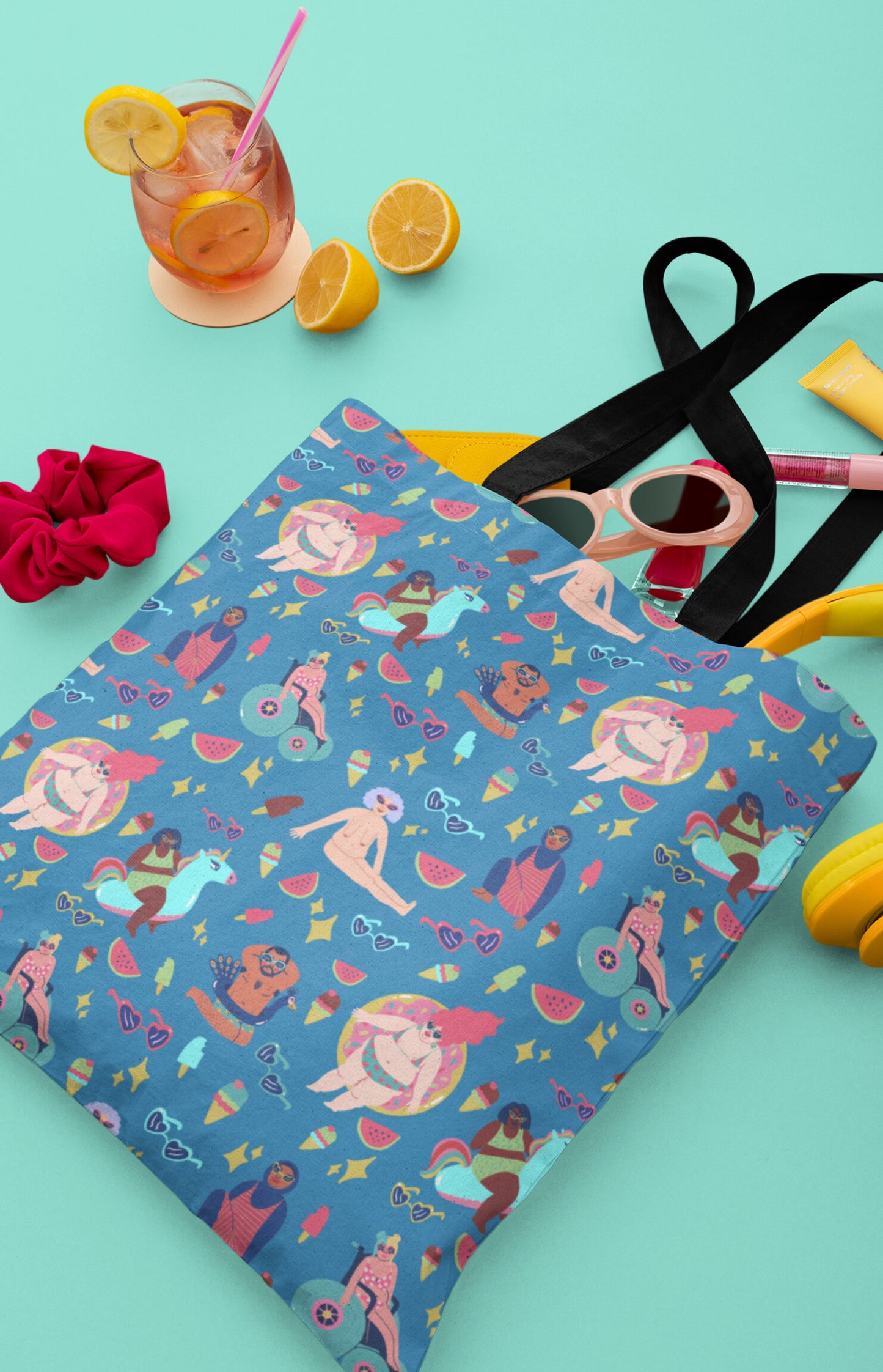 Tote bag con stampa all over - Summer fun