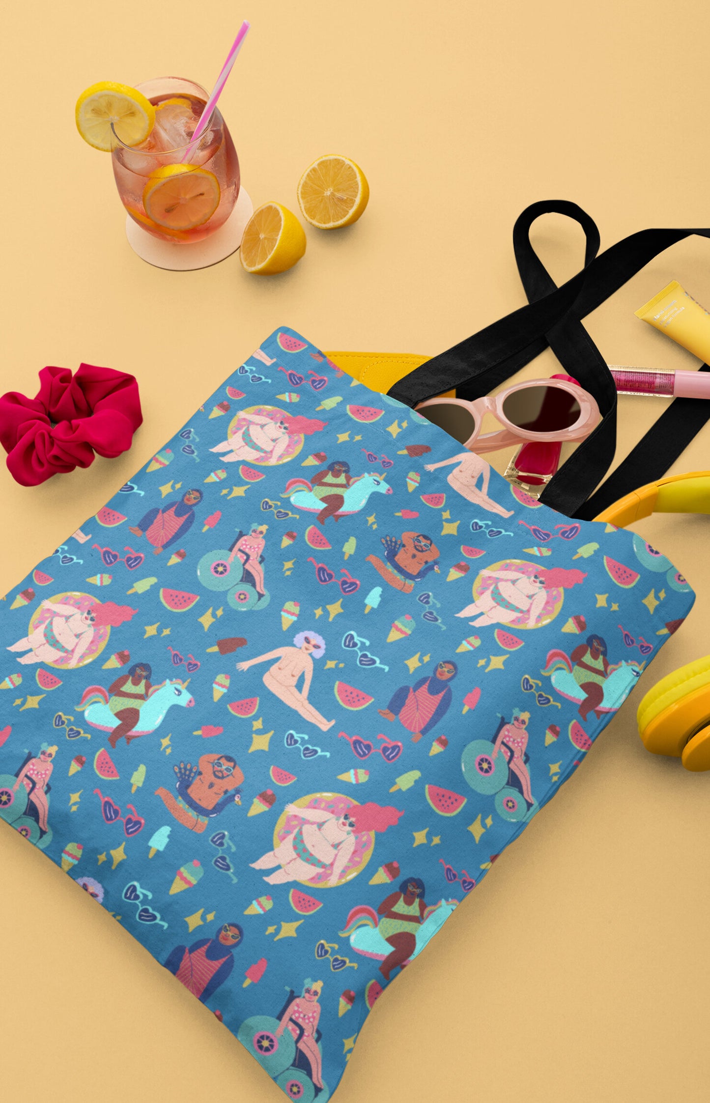 Tote bag con stampa all over - Summer fun