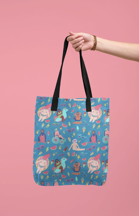Tote bag con stampa all over - Summer fun