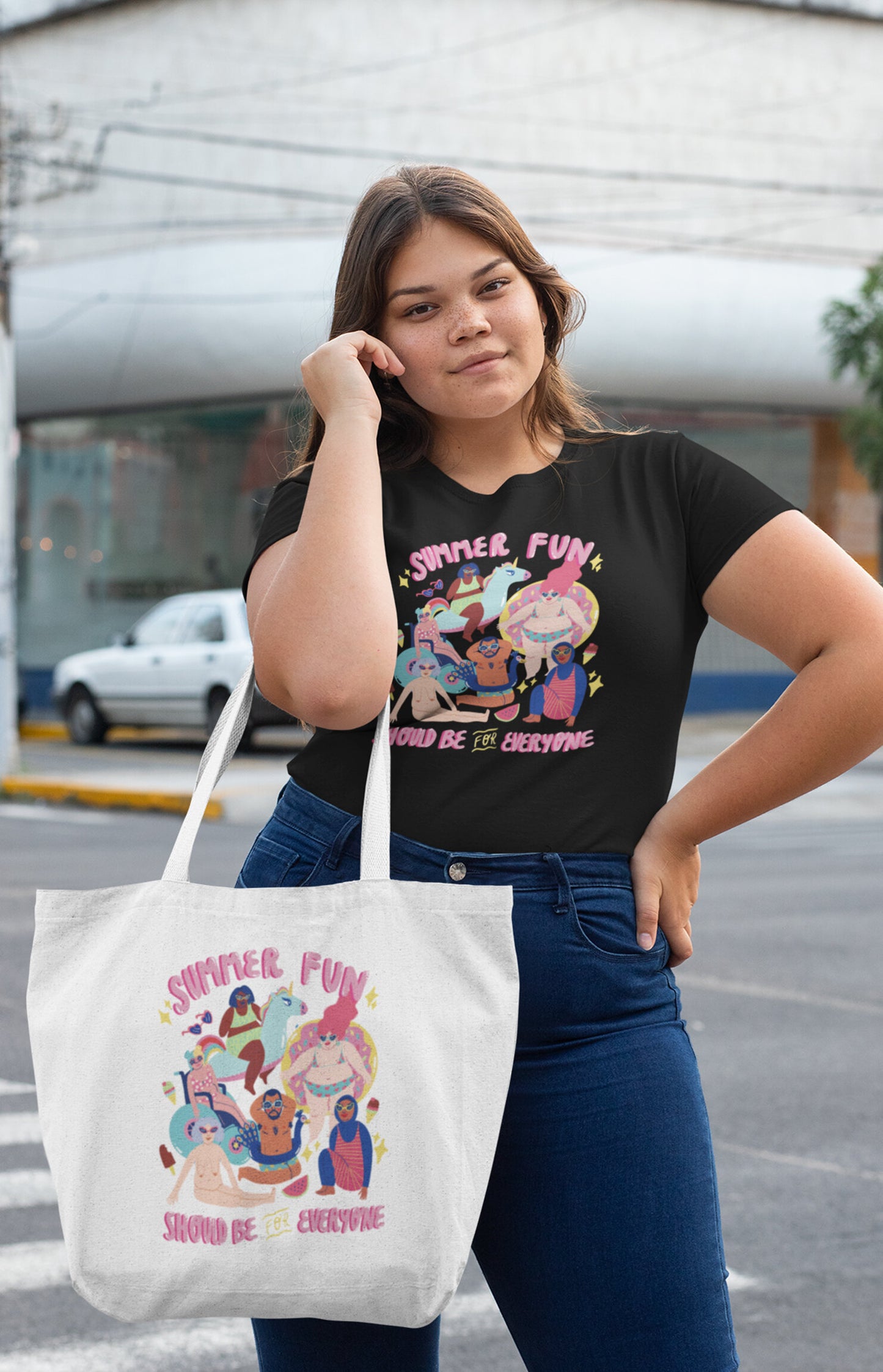 Tote bag grande - Summer fun