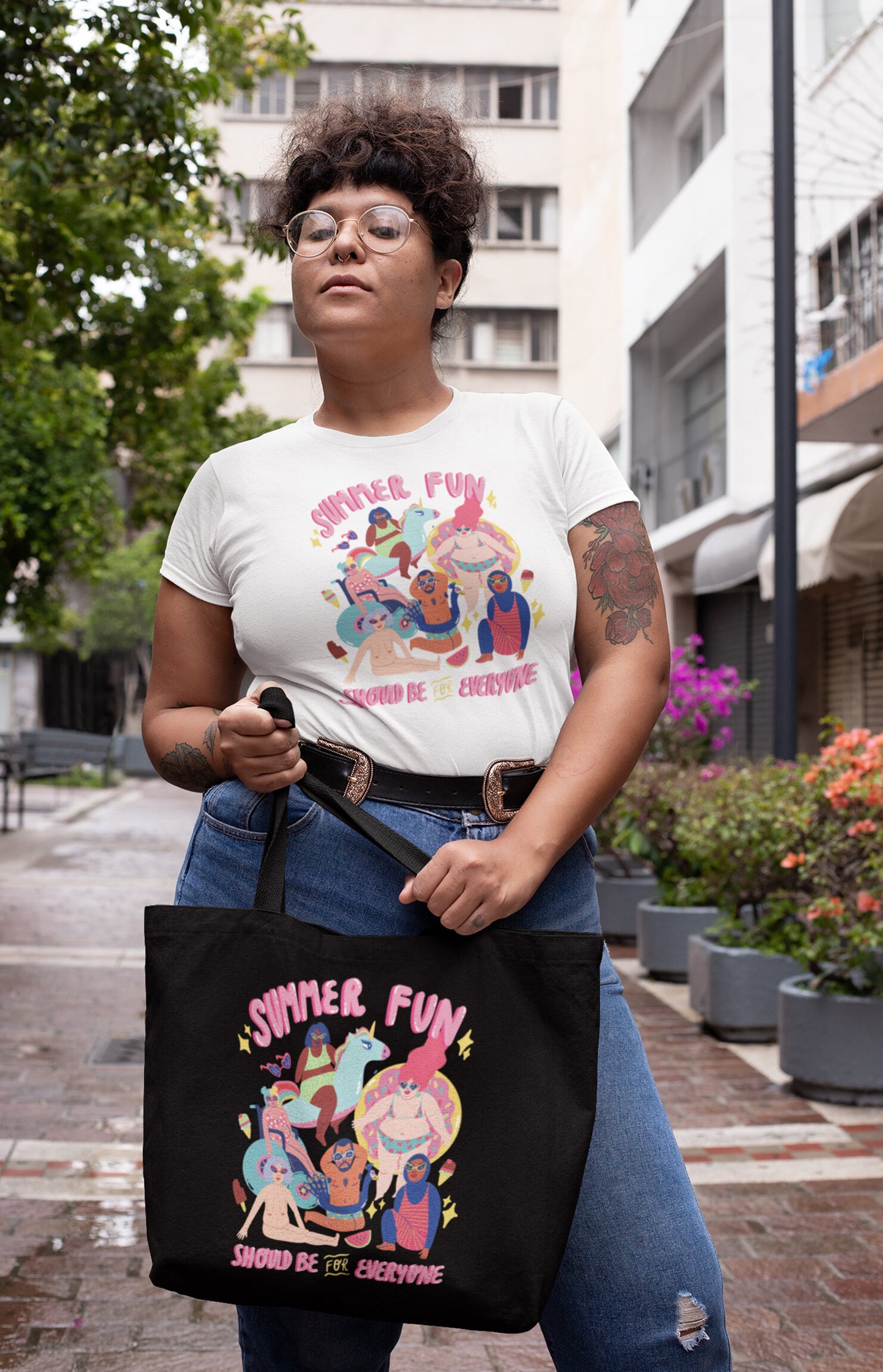 Tote bag grande - Summer fun