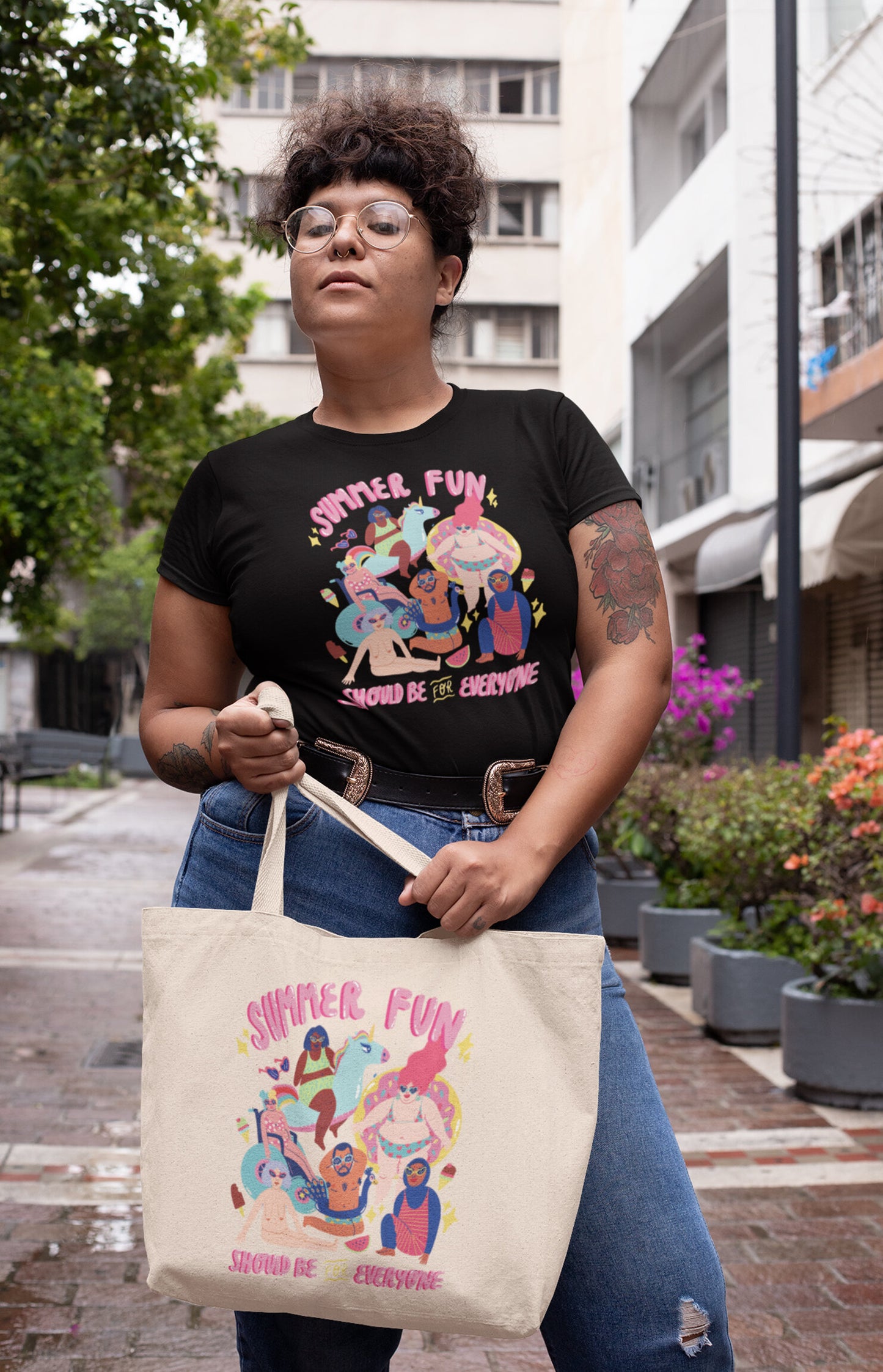 Tote bag grande - Summer fun