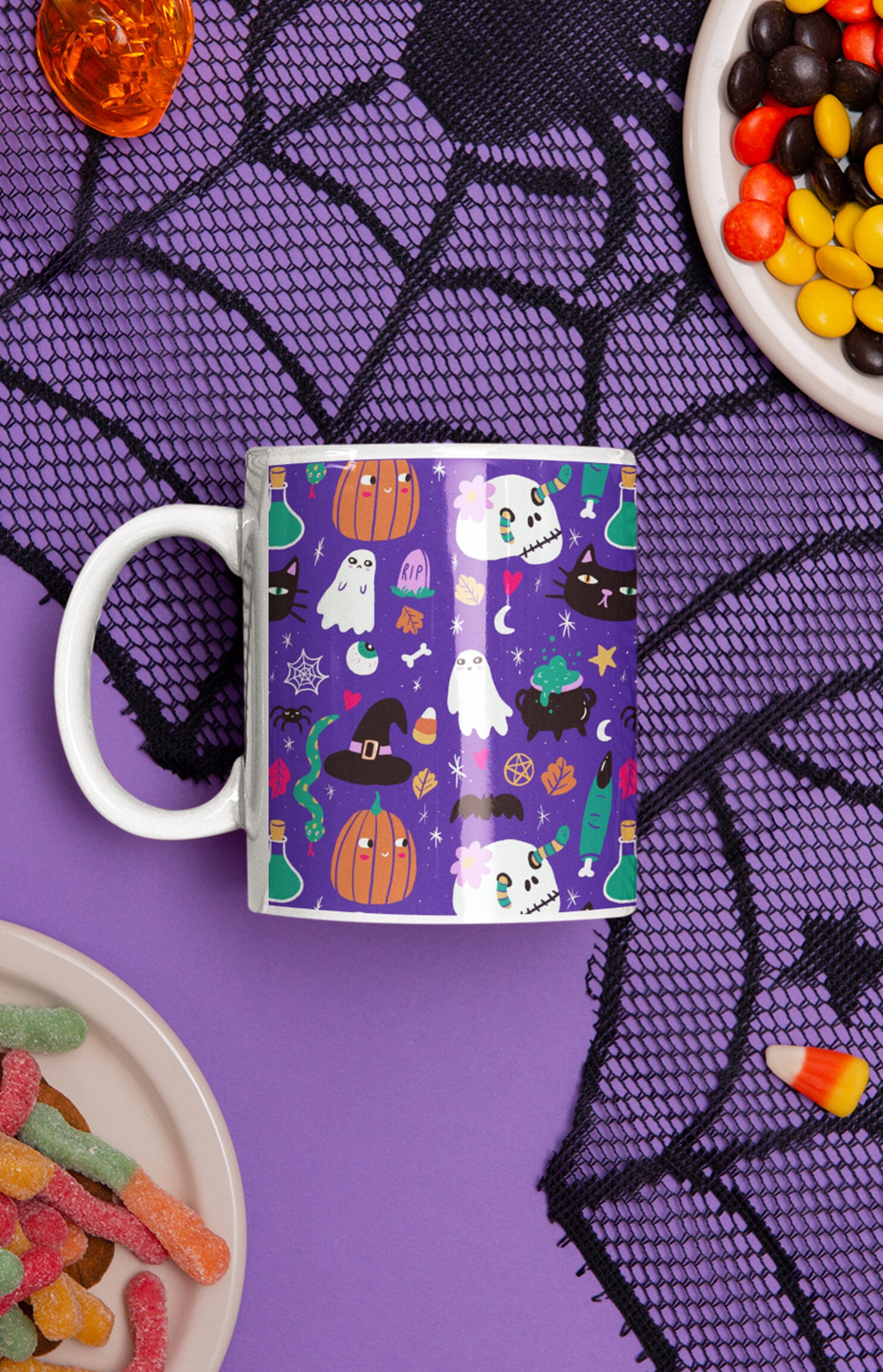Ceramic mug - Spooky pattern