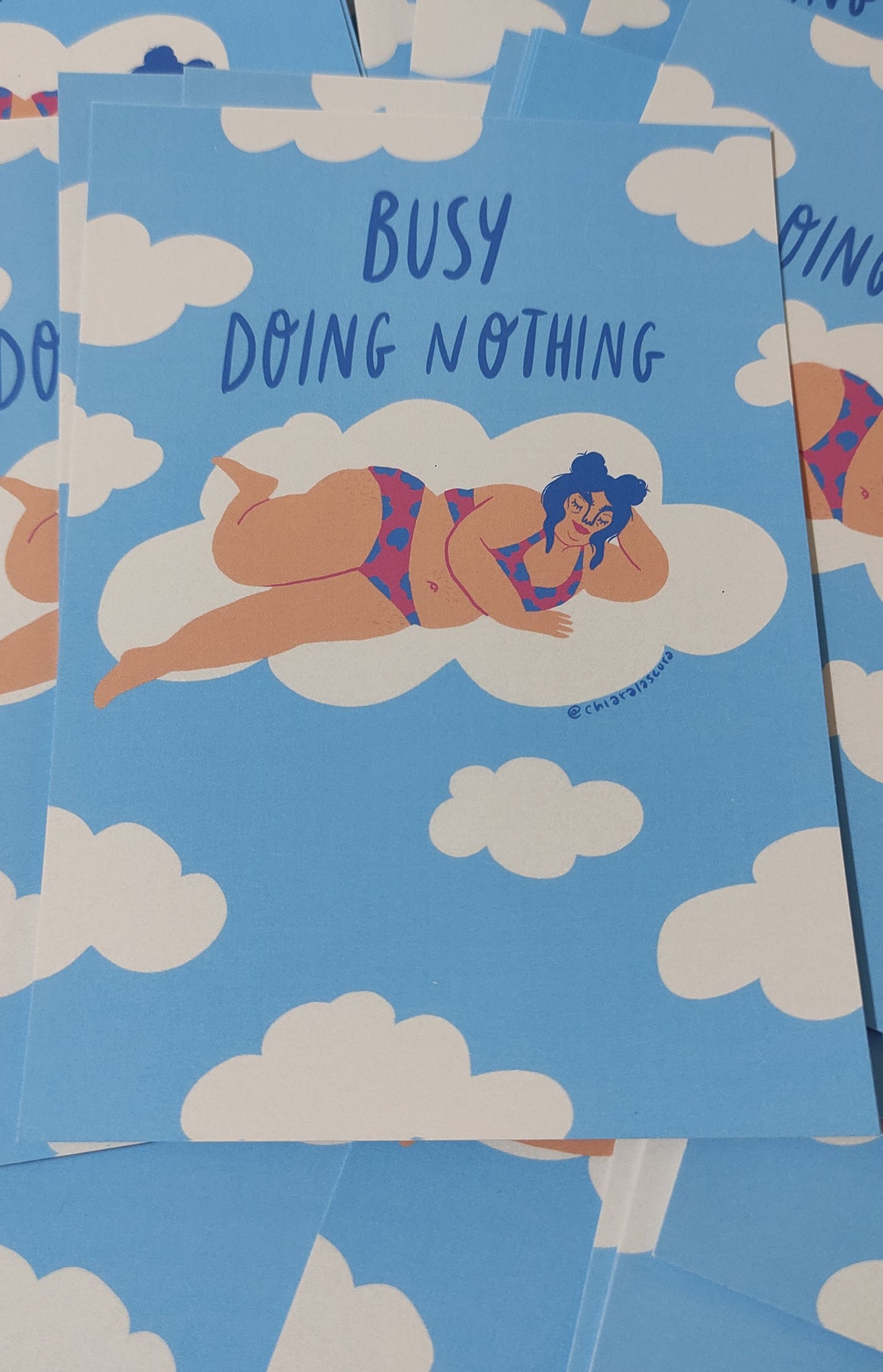 Postcard - Busy doing nothing